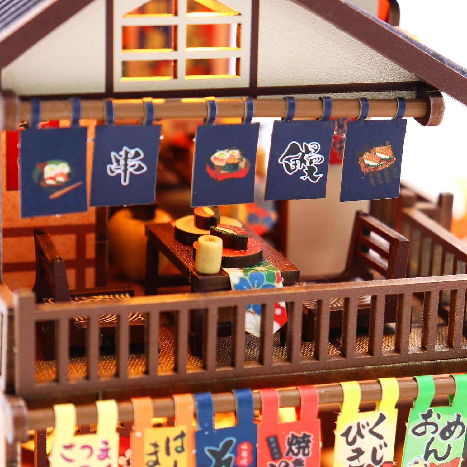MAGQOO Wooden Dollhouse Miniature with Furniture DIY Dollhouse Kit DIY House Kit Tiny House Kit with Voice Control and Music Movement 1:18 Scale Creative Room Idea(Time Travel)