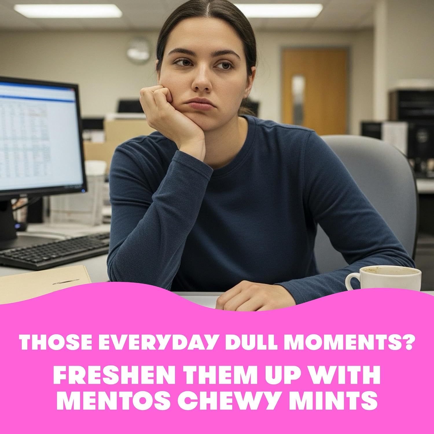 Mentos Chewy Mint Candy Roll, Cinnamon, 14 Pieces Per Roll, 15 Count Pack