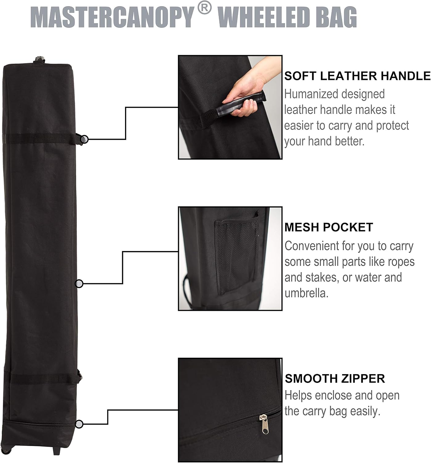 MASTERCANOPY 11x11 Slant Leg Pop Up Canopy Tent Black