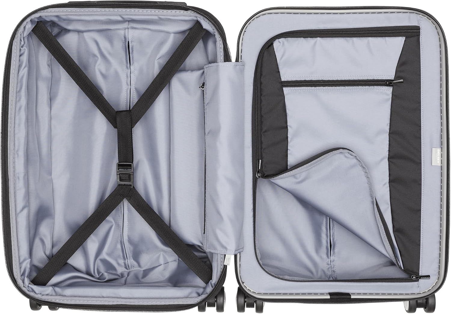 DELSEY PARIS Titanium Hardside Expandable Luggage with Spinner Wheels Carry-On Luggage, Graphite, Carry-On 19 Inch