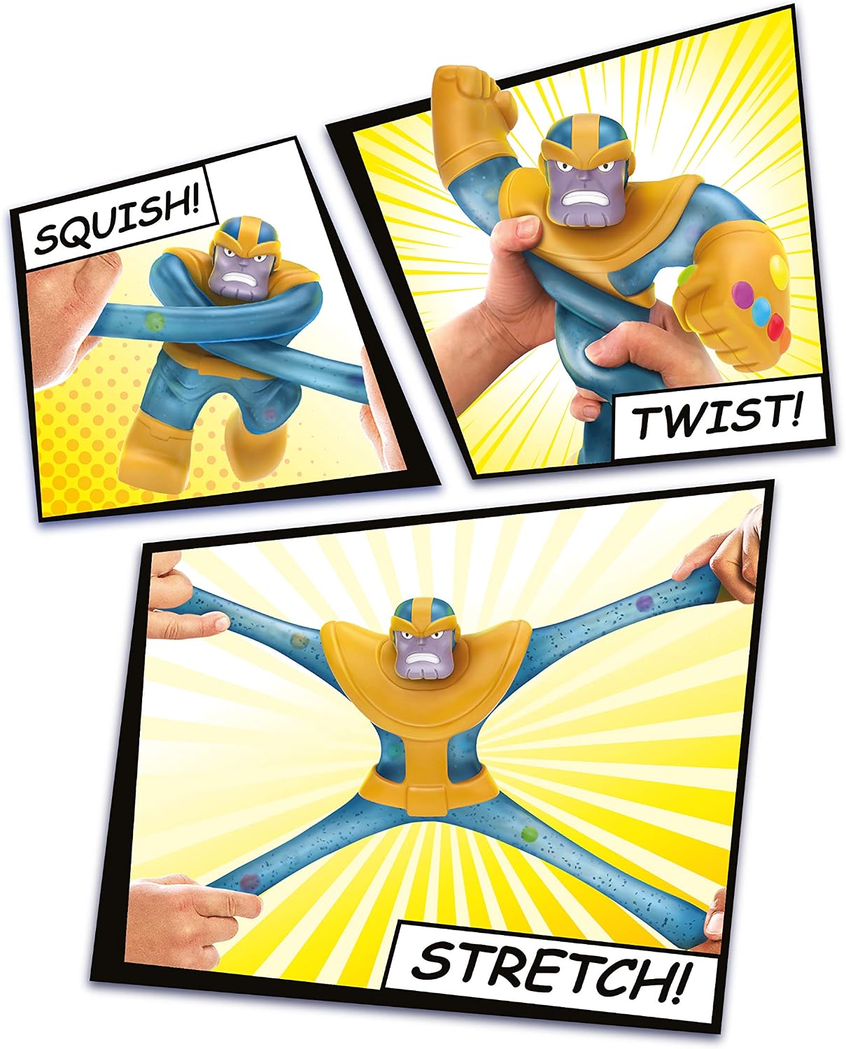 Heroes of Goo Jit Zu Licensed Marvel Supagoo Hero Pack - Thanos, Multicolor, 41130, Super-Sized Thanos