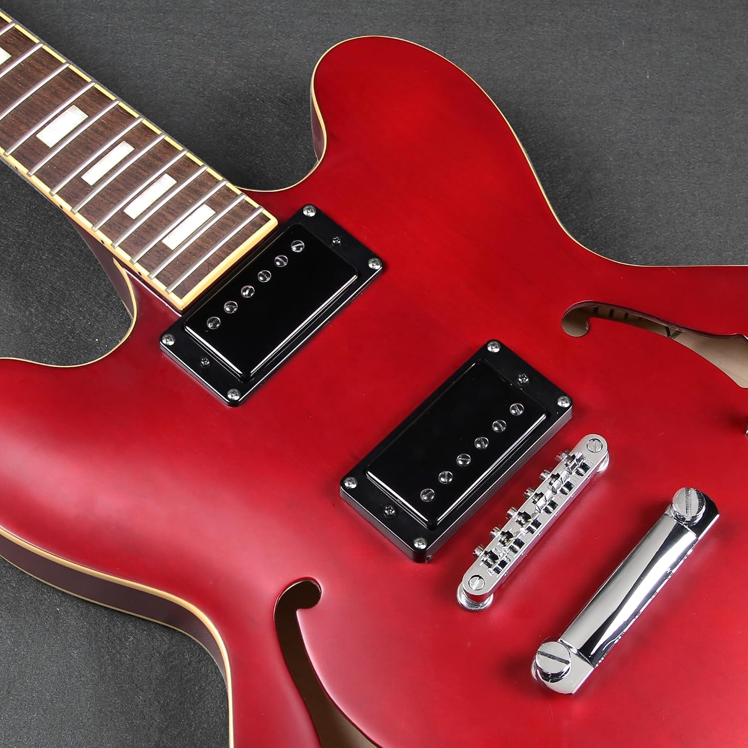 FLEOR Alnico5 Guitar Humbucker Pickup Set Chrome Bridge & Neck Pickups Compatible with LP style Guitar Part