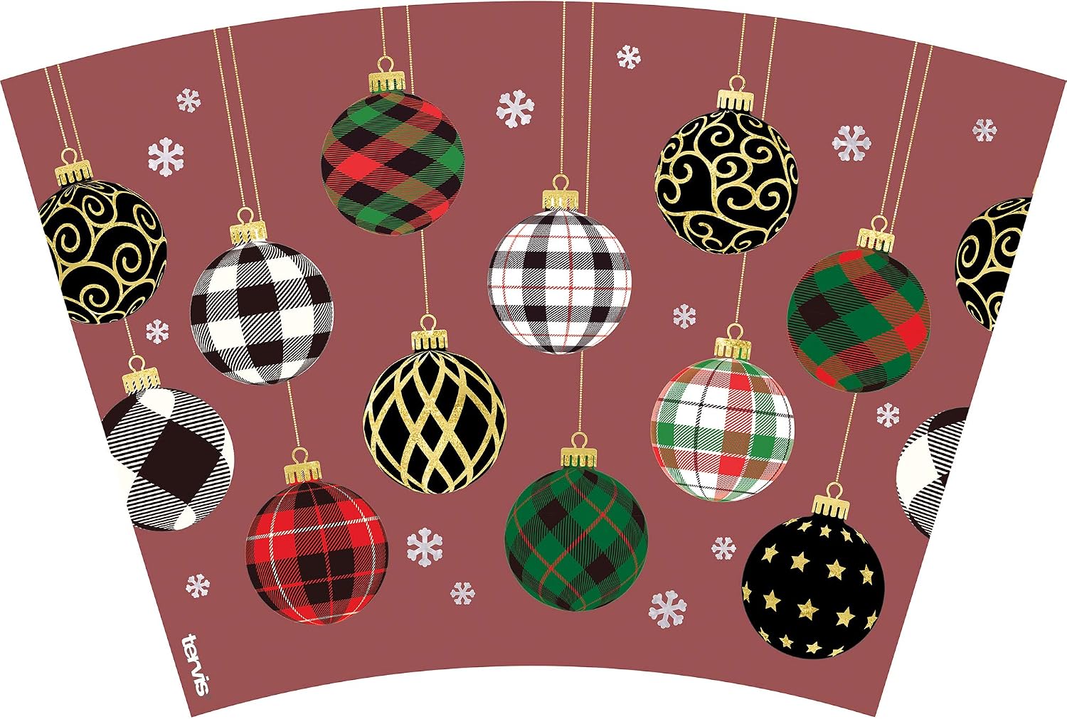 Tervis Christmas Holiday Ornaments Made in USA Double Walled Insulated Tumbler Travel Cup Keeps Drinks Cold & Hot, 24oz, Classic
