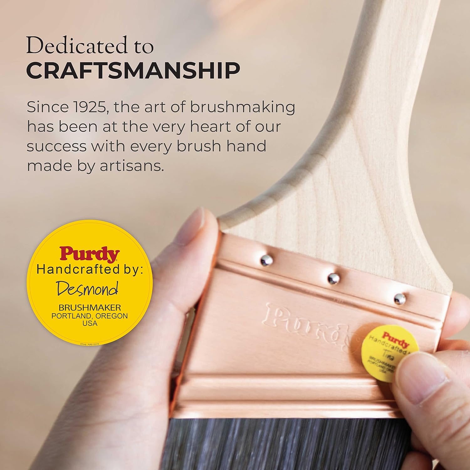 Purdy 144152335 XL Angular Trim Glide Brush, 3-1/2'