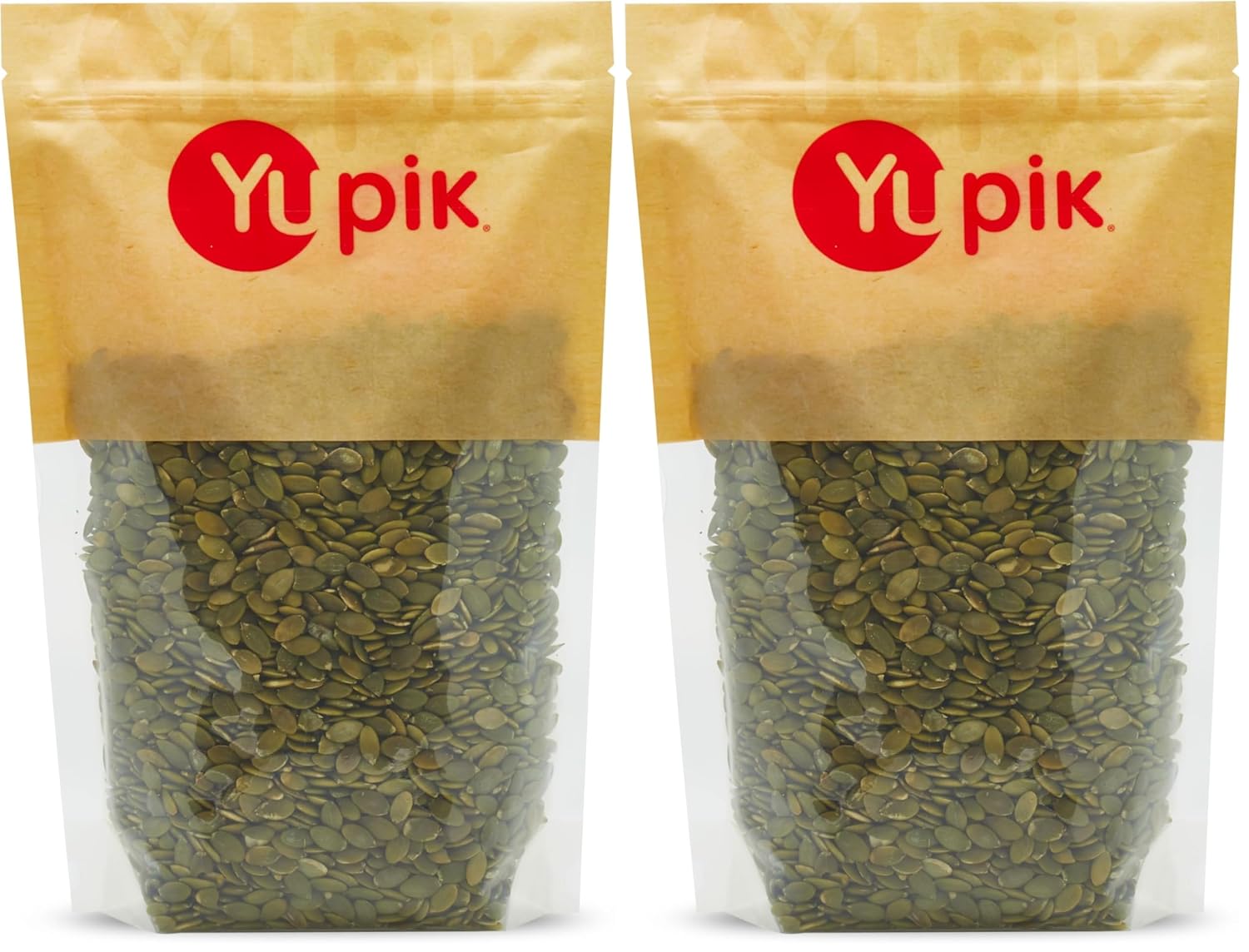 Yupik Raw Pumpkin Seeds, No Shell, 1 lb (16 oz), GMO-Free, Gluten-Free, Kosher, Shelled Pepitas, Salt-Free, Oil-Free, Plant-Based Protein, Source of Fiber, Healthy Snacks, Ideal for Baking & Topping