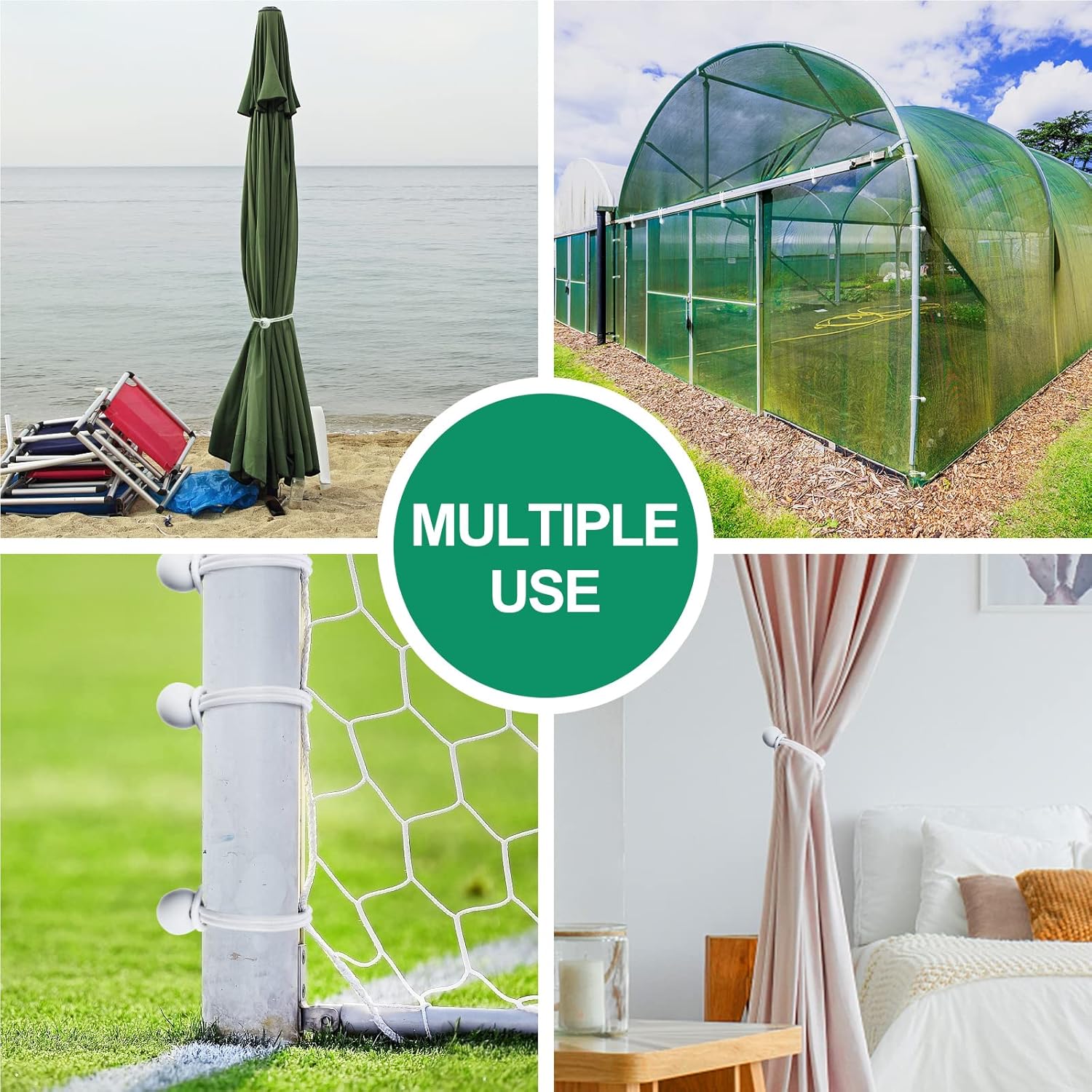 30PCS of 3 Sizes Ball Bungee Cords, 6, 9, 11 Inch Tarp Canopy Bungee Balls, Heavy Duty Tie Down Cord for Shelter, Gazebo, Camping, Tent, Cargo
