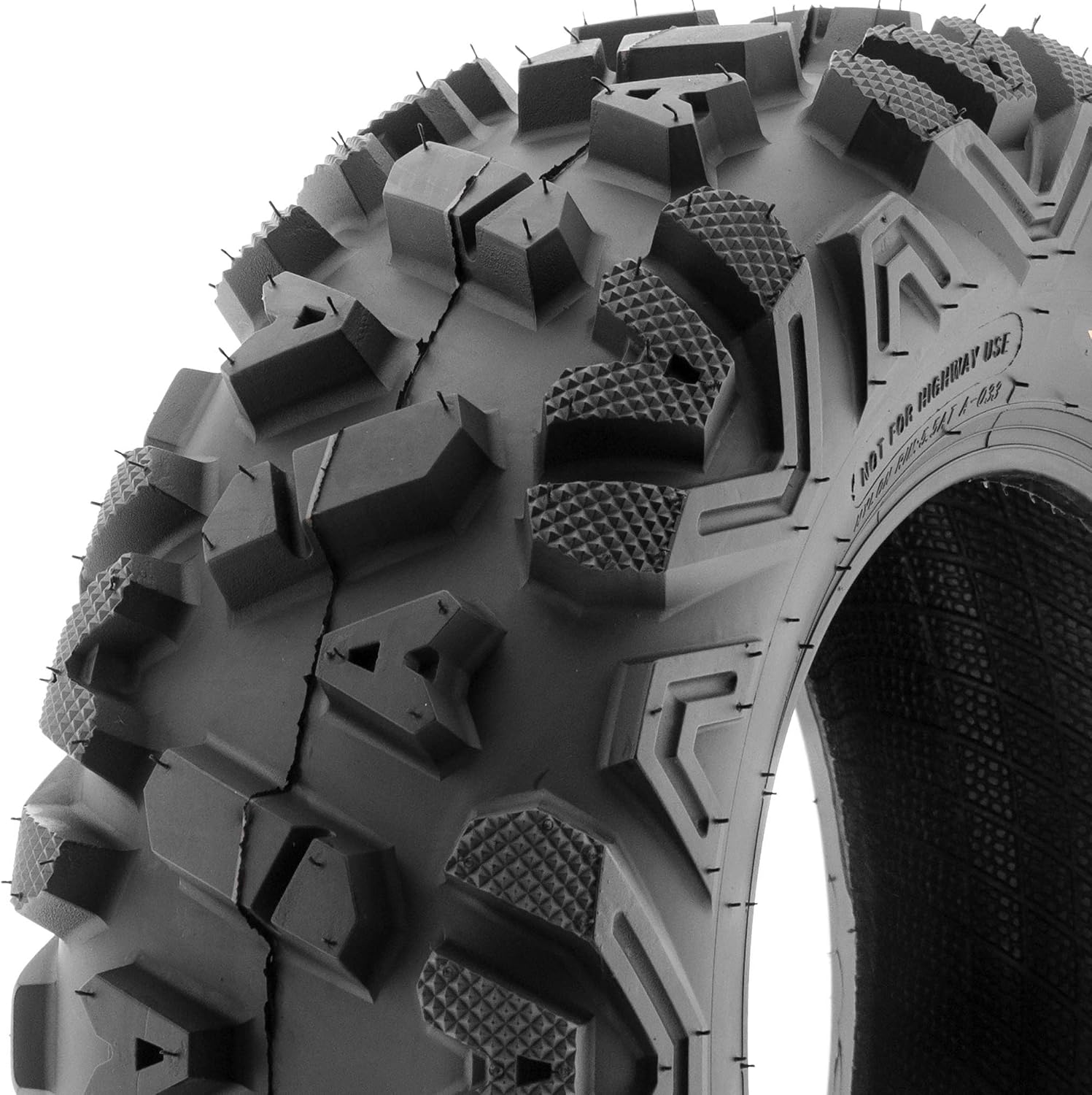 SunF ATV Tires 25x10-12 UTV Tire 25x10x12 All Terrain Off-Road Mud Tires, 6 Ply Tubeless