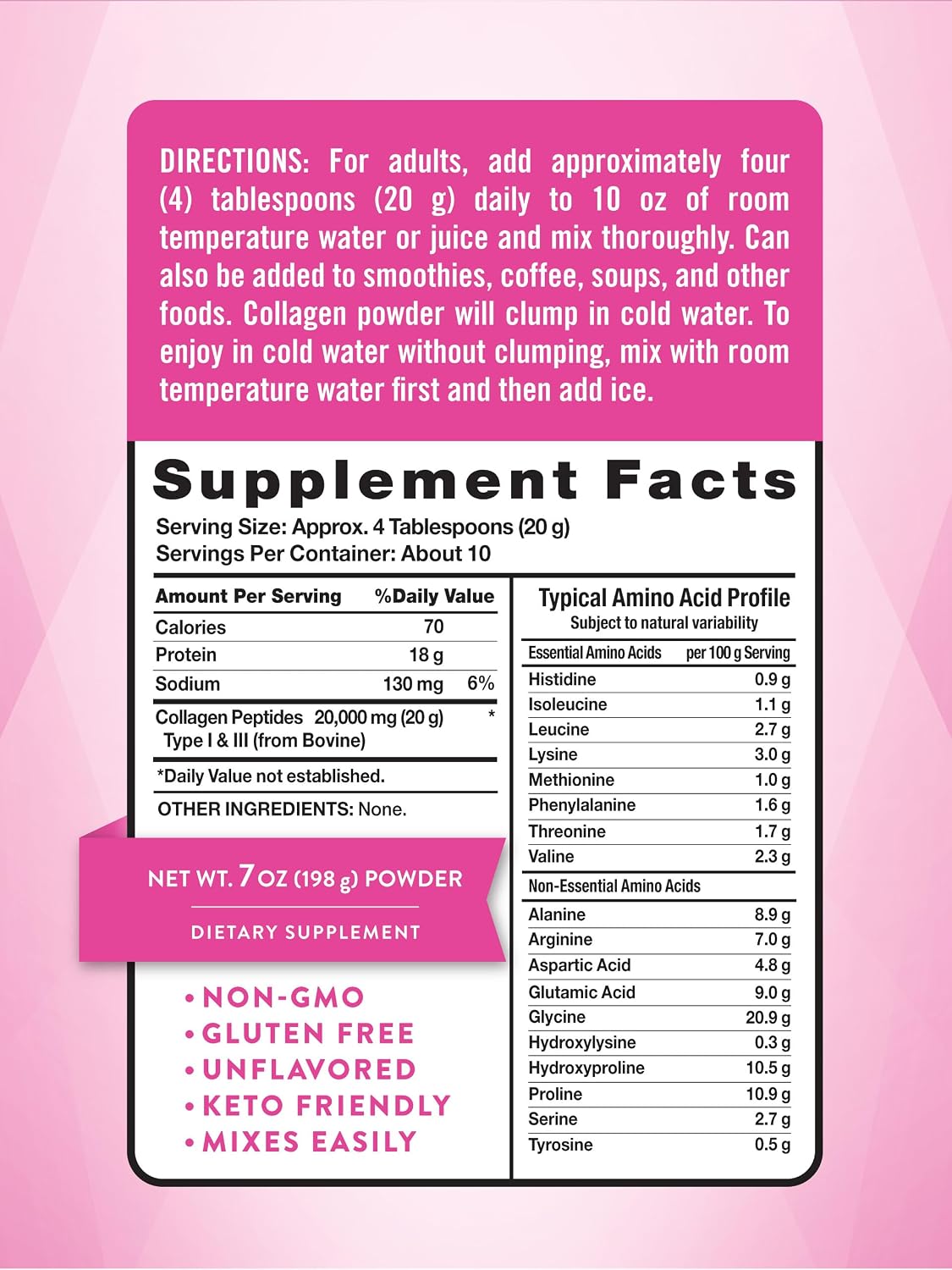 Nature's Truth Collagen Powder | 7 oz | Type I and III | Unflavored