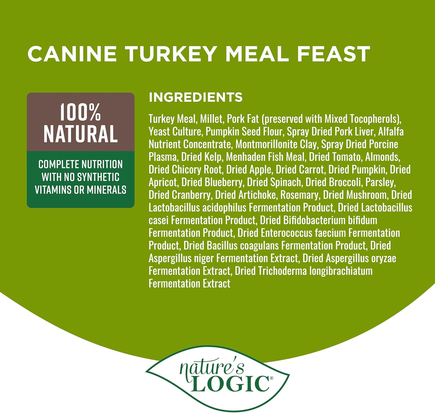 NATURE'S LOGIC Dry Dog Food - Beef Meal Feast Dry Kibble, 13 lb