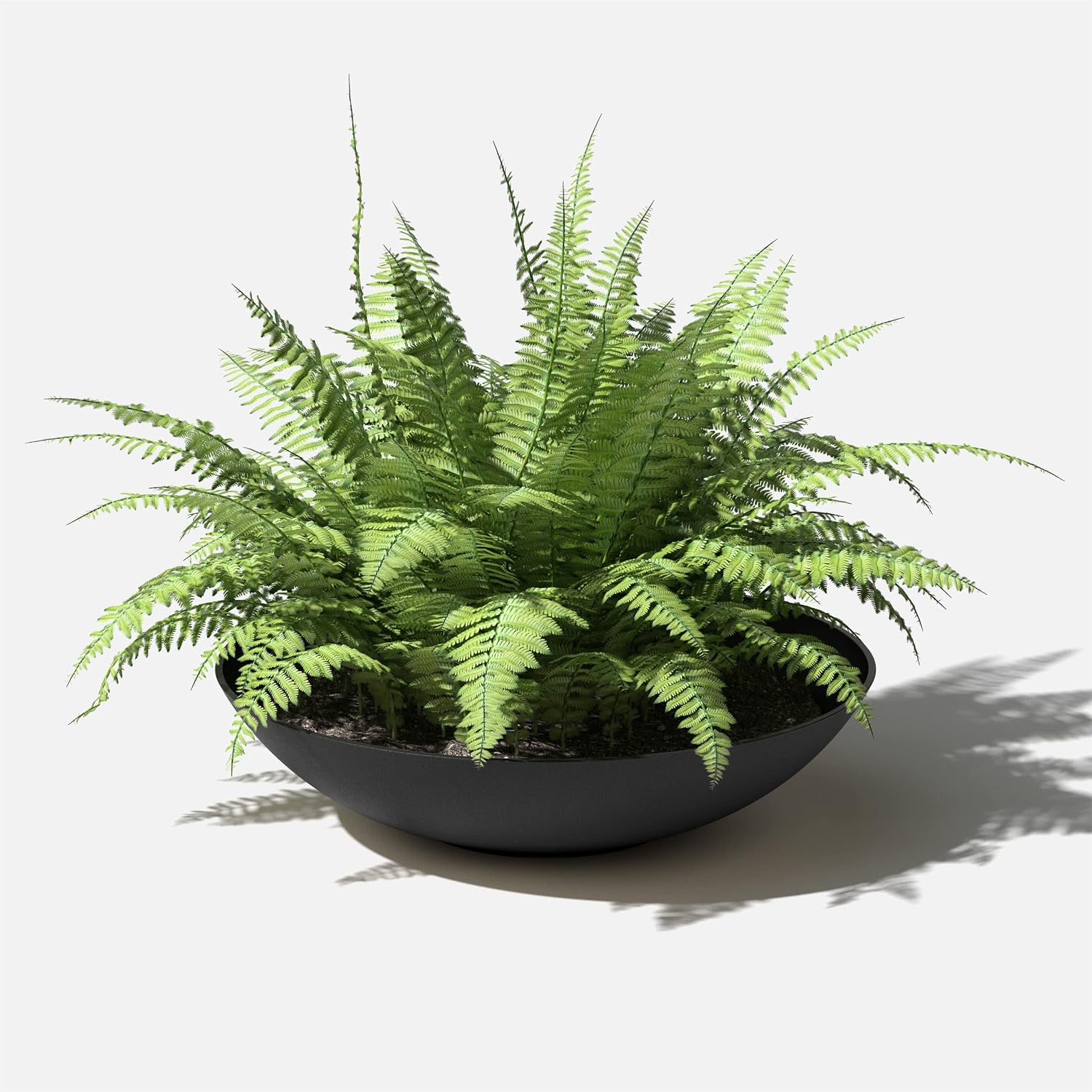 Veradek Mason Series Lane Bowl - Large Outdoor Bowl Planter | Made From a Durable Plastic-Stone Composite With Pre-Drilled Drainage Holes. Modern Patio/Tabletop Décor