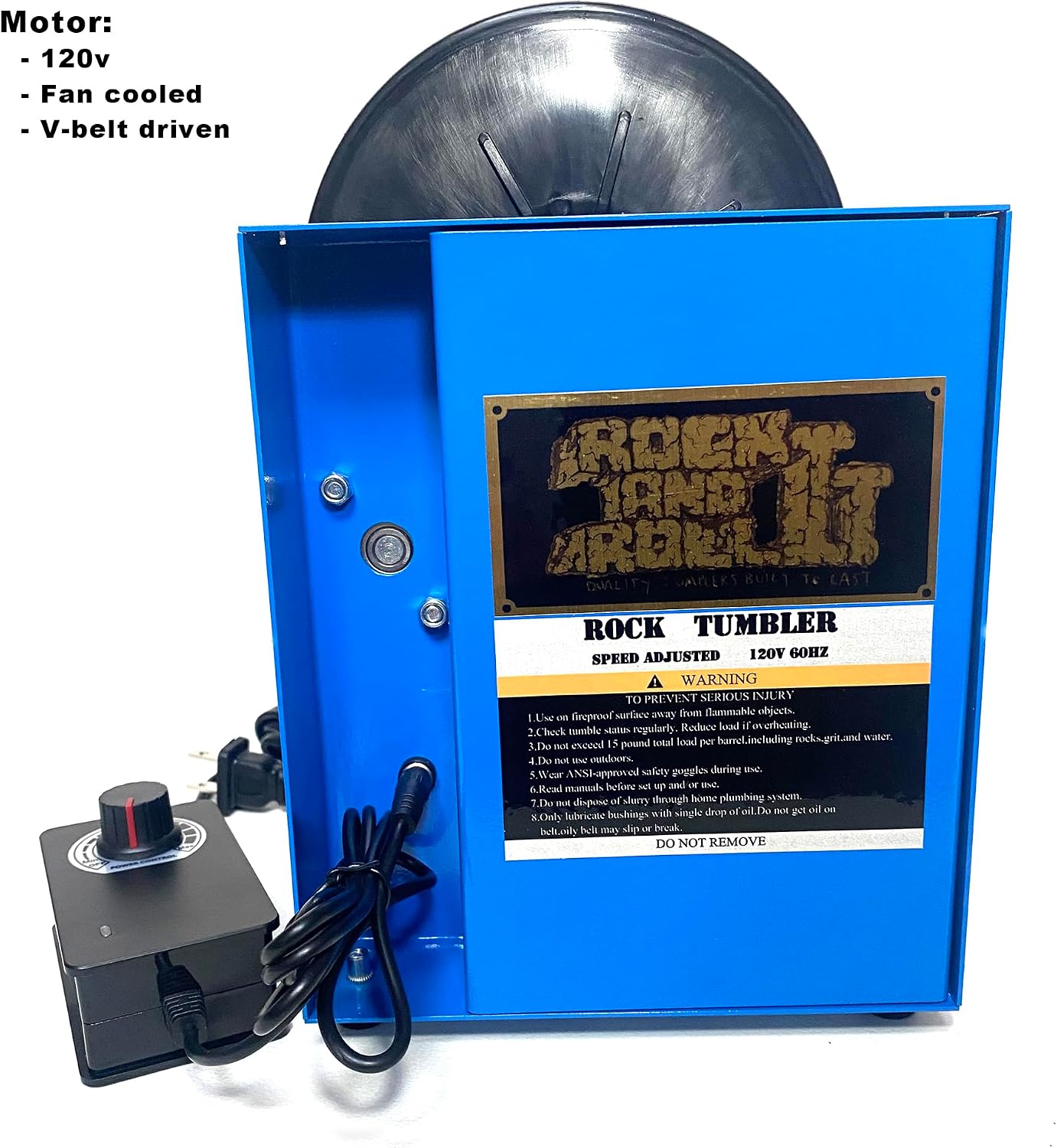 15 lb Rock Tumbler Machine Rock Polisher Kit