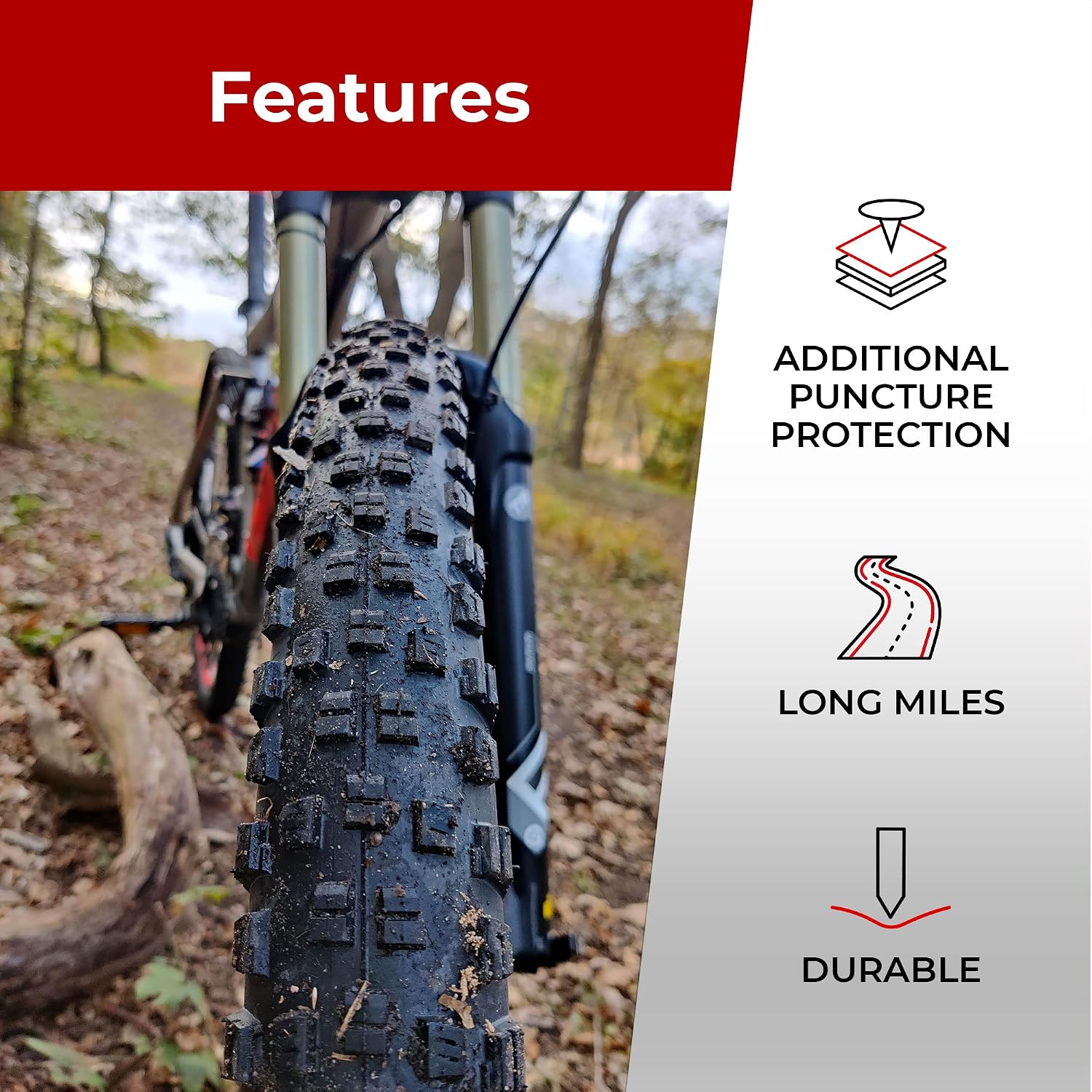 Pair 27.5 x 2.35 Mountain Bike Tires - Foldable 60-584 1mm Anti Puncture