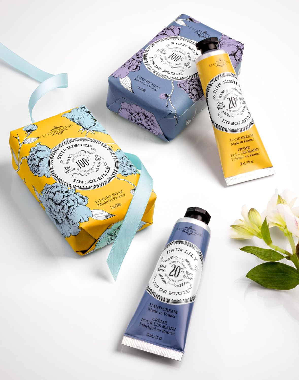 La Chatelaine Luxury Exfoliating Bar Soap | Natural Shea Formula (Sweet Almond, 7 oz)