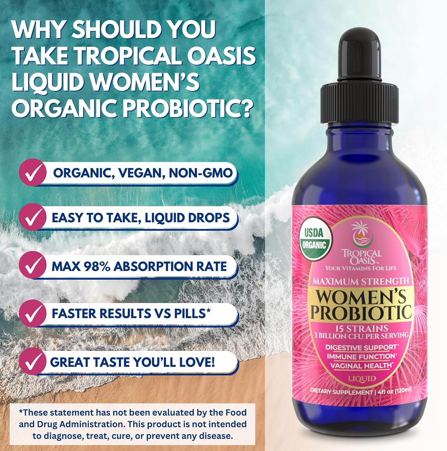Premium Liquid Multivitamin for Women | Sugar Free Women’s Multivitamin | 100+ Vitamins, Minerals & Herbs Promote Anti-Aging, Heart, Brain & Bone Health |98% Absorption Rate | Non-GMO | 32 Serv