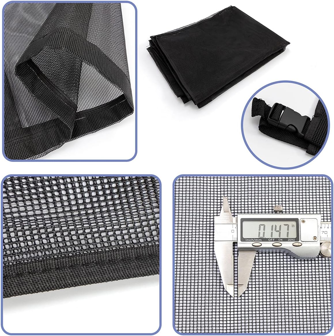 Full Mesh Air Conditioner Cover – AC Cover Designed to Protect Coils from Clogging - Leaves, Grass, dust and Debris - Outdoor Protection
