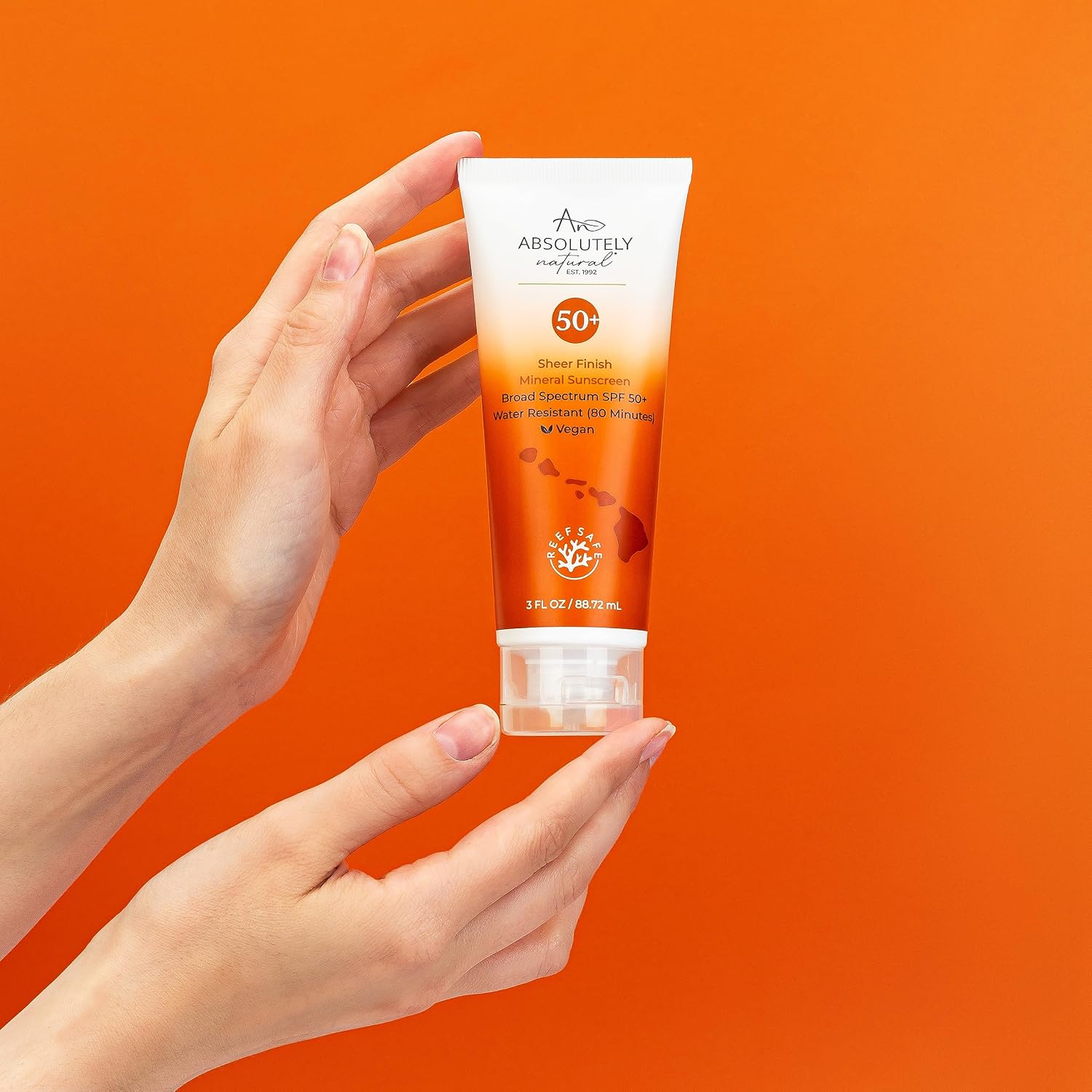 Absolutely Natural - SPF 15 Mineral Sunscreen - Broad Spectrum Water Resistant Moisturizer Lotion For Body & Face - With Non-Nano Zinc Oxide, Vitamin E, & Antioxidants - Made in USA, 3 Oz