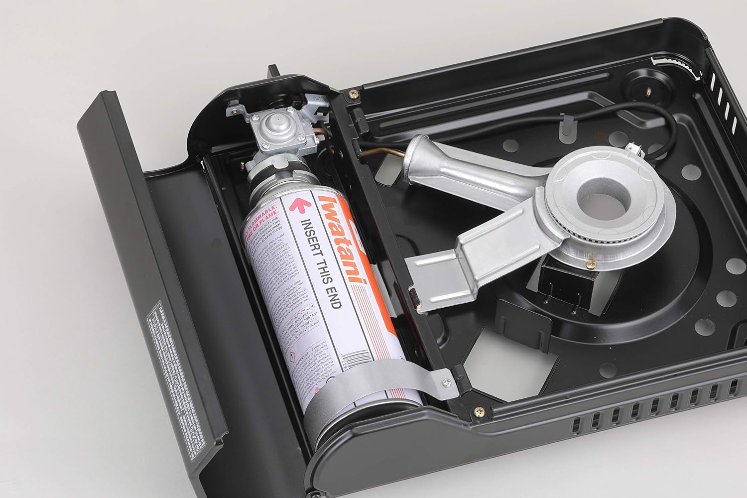 Iwatani Cassette Feu Butane VA-30 Camp Stove, one, BLACK