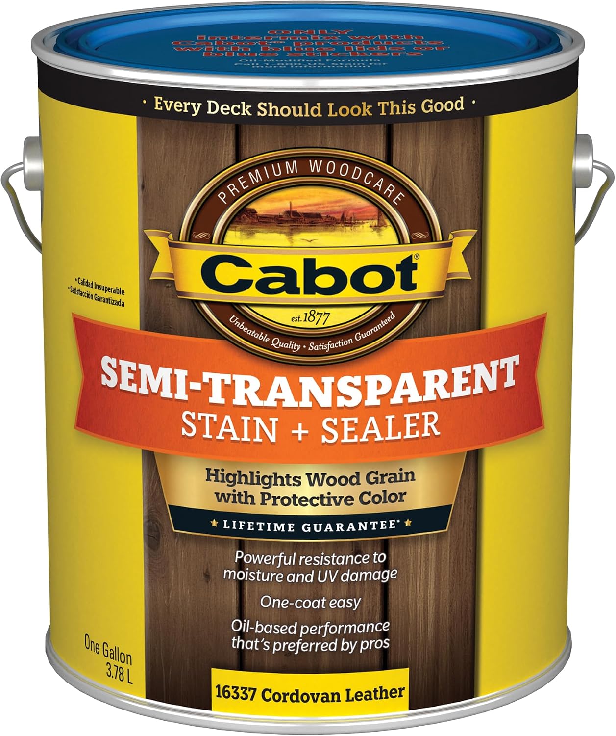 Cabot 140.0003005.007 Wood Toned Deck & Siding Stain, Pacific Redwood