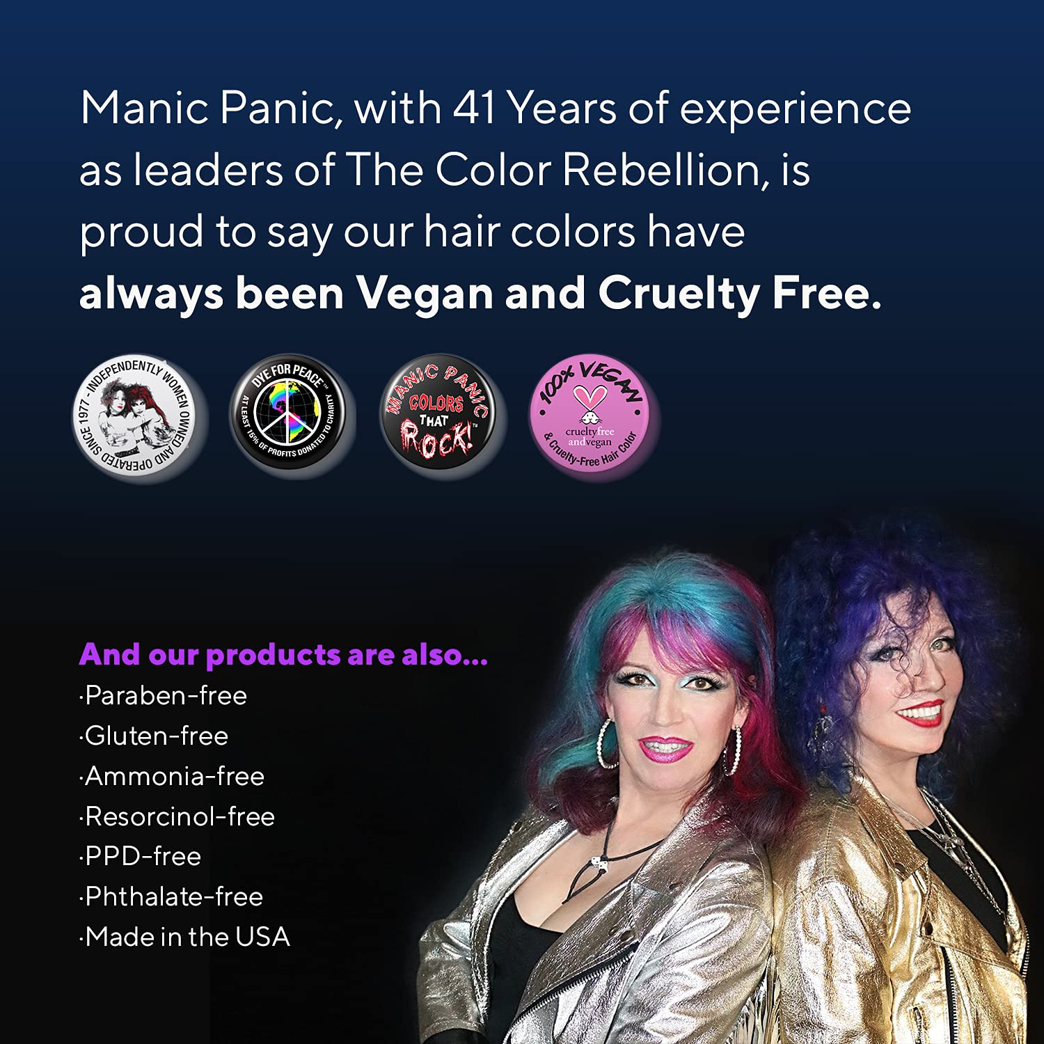 MANIC PANIC Classic Cotton Candy Pink Semi Permanent Hair Color - Bright Pink Hair Dye for Women & Men That Lasts 4-6 Weeks - Vegan, Ammonia & Cruelty-Free - Create & Mix Custom Shades (4oz / 2pk)