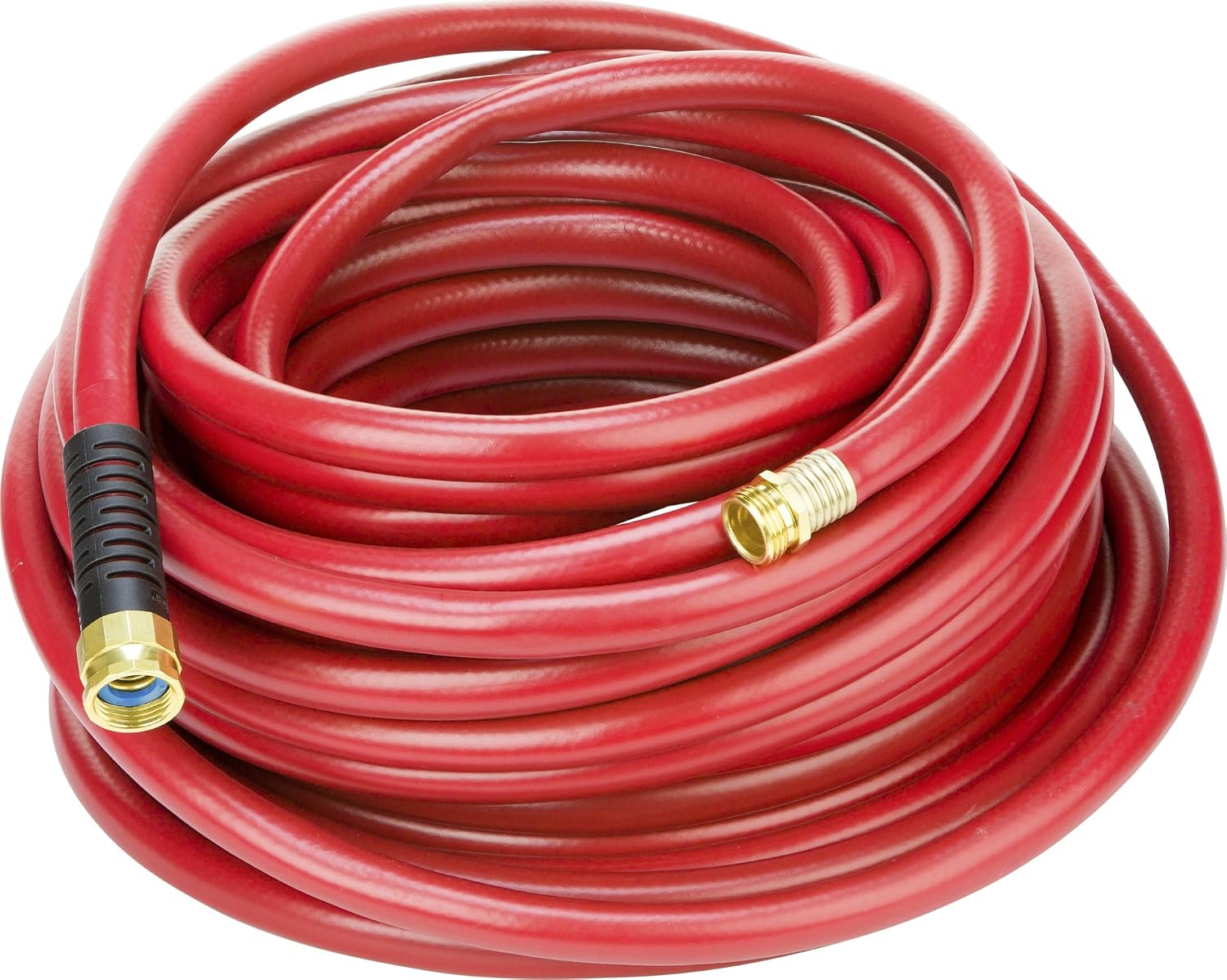 Swan Products SNFR58100 Farm & Ranch Durable Heavy Duty Water Hose with Crush Proof Couplings 100' x 5/8", Red