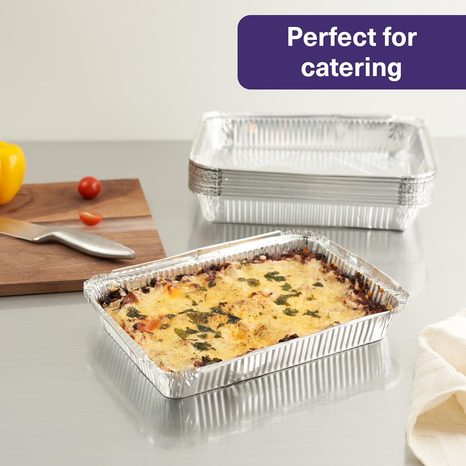 MATANA 40 Pack 9 Inch Round Aluminum Foil Pie Pans with Lids, Pie Tins Disposable for Cinnamon Rolls, Baking Tarts & Cakes, Pie Pan For Cooking