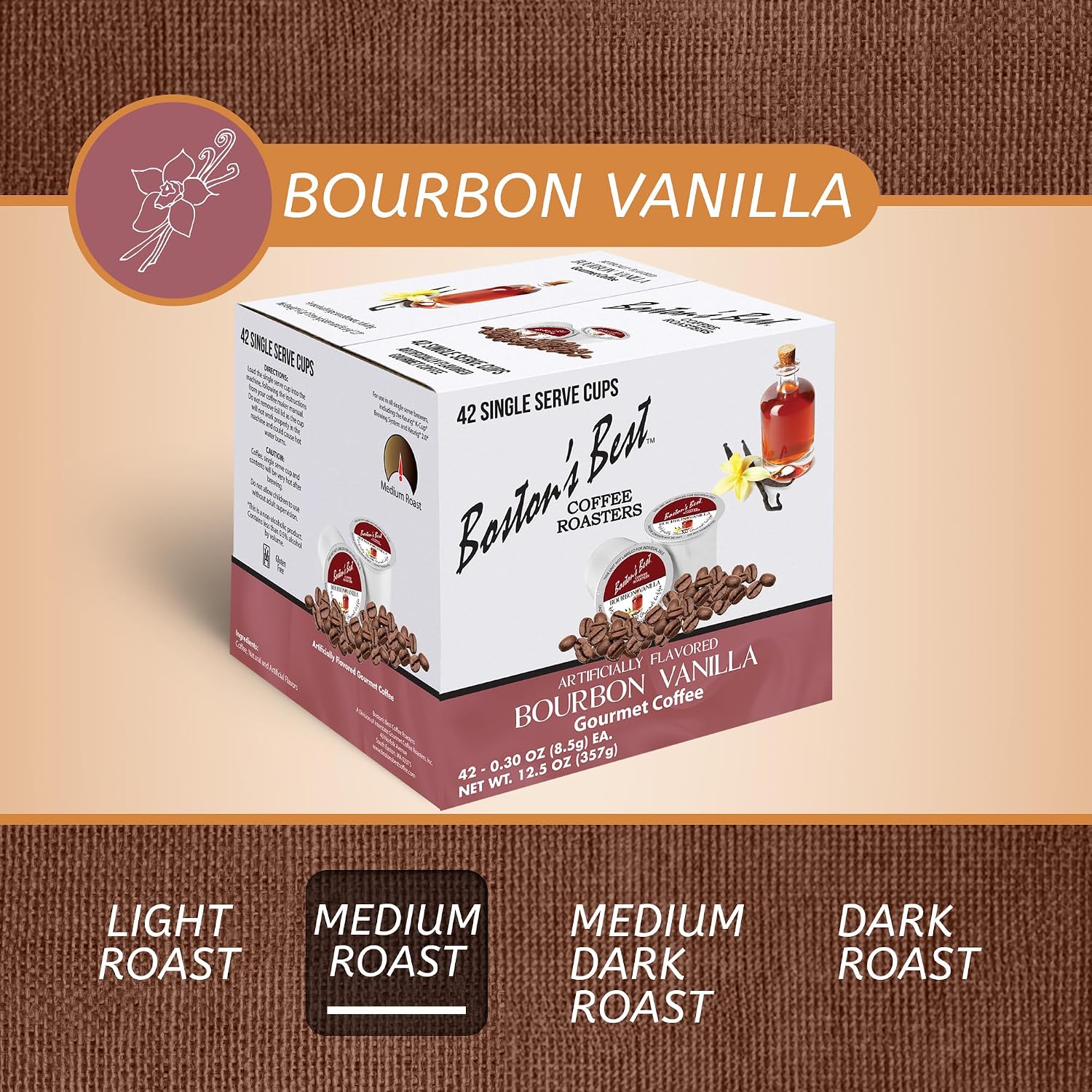 Boston’s Best - Aloha Coconut Flavored Delicious Gourmet Coffee Compatible with Keurig Coffee Maker, 1 Count (42 Single Serve Cups)