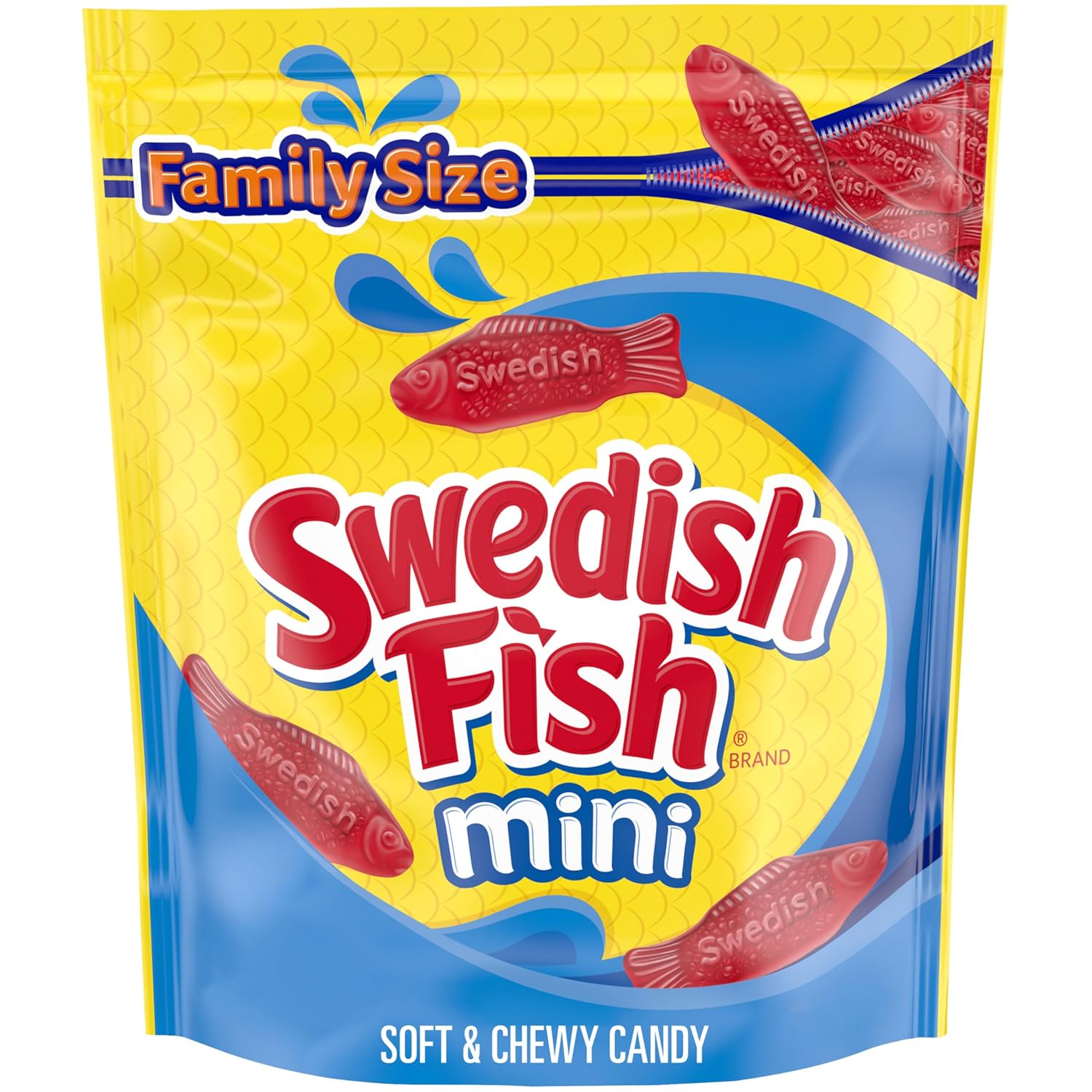 SWEDISH FISH Soft & Chewy Gummy Candy, Bulk Candy, 12-3.1 oz Boxes