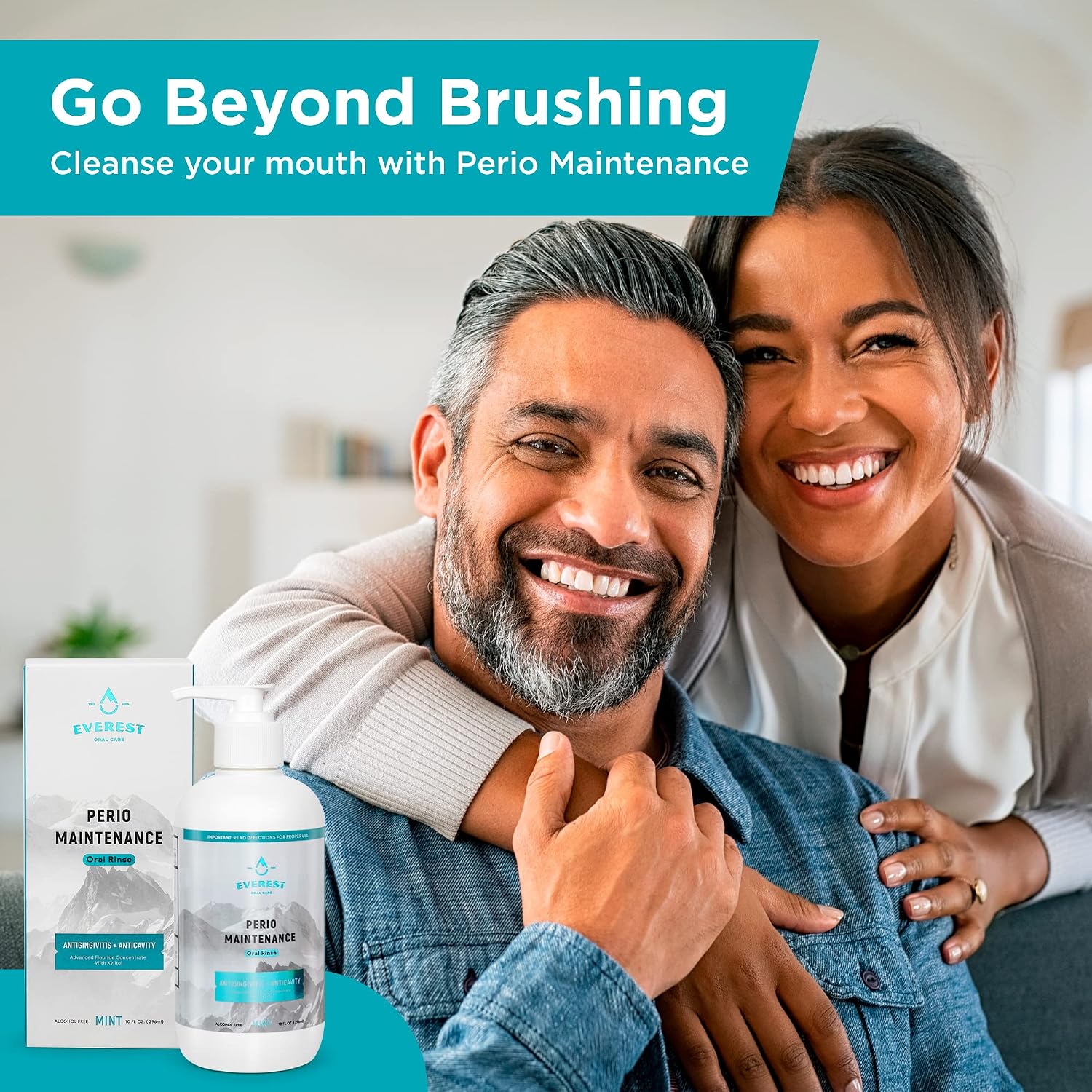 Perio Maintenance Alcohol Free Mouthwash – Concentrated Mouthwash for Bad Breath, Plaque, Sensitive Teeth