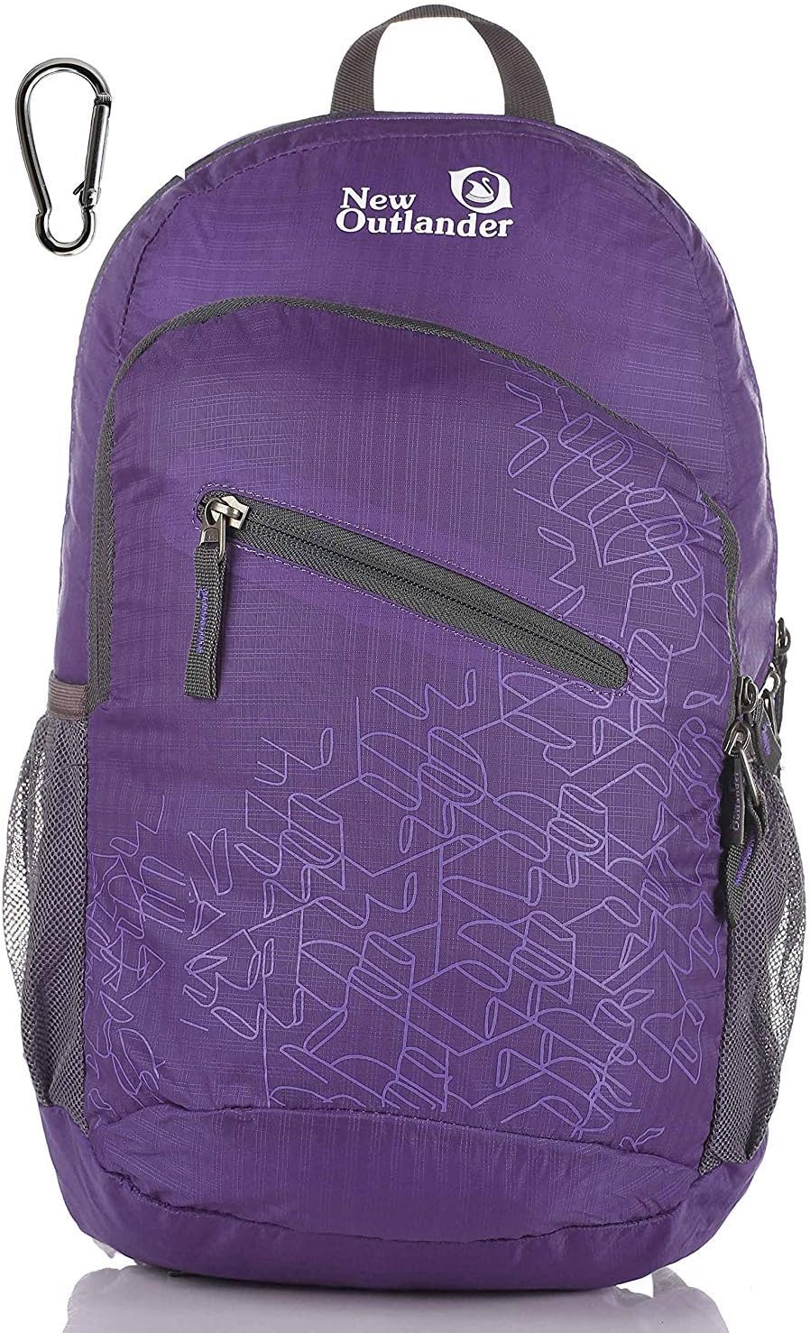 Packable Handy Lightweight Travel Hiking Backpack Daypack-Orange