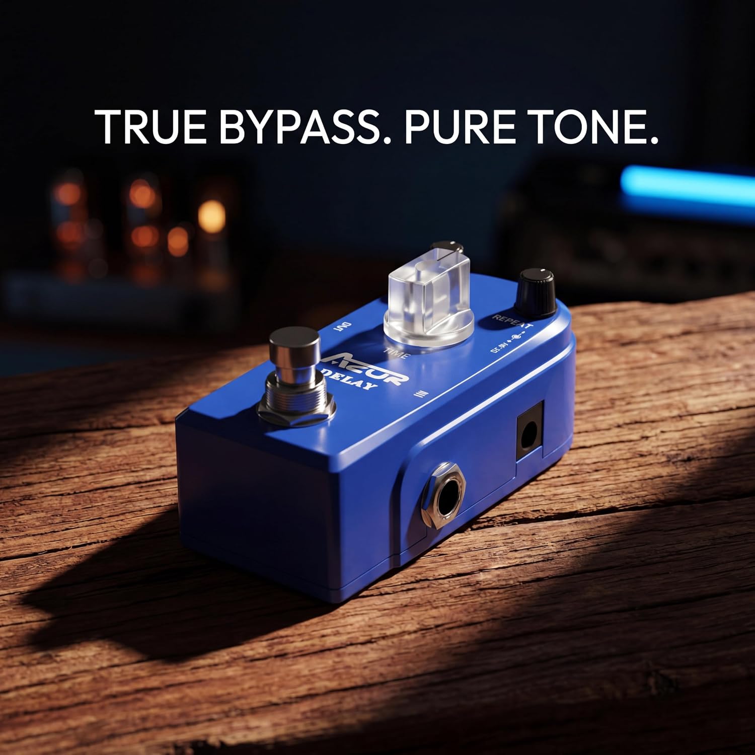 AZOR 5 Band Bass EQ Pedal, Aluminium Alloy True Bypass Equalizer Effect Pedal, Compact Mini Tone Control Pedal for Electric Bass Guitar