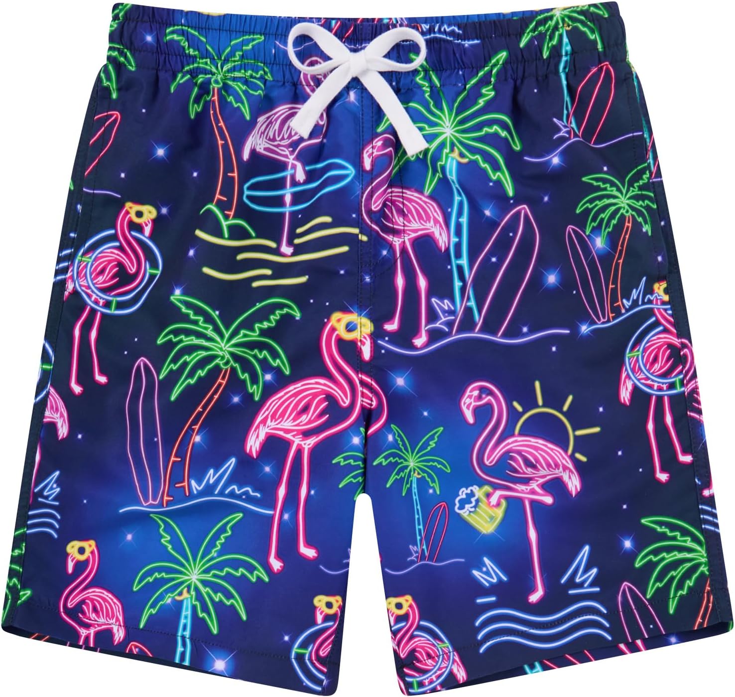 BFUSTYLE Boys Swim Trunks Mesh Lining Kids Bathing Suit 5-14 Years Shorts