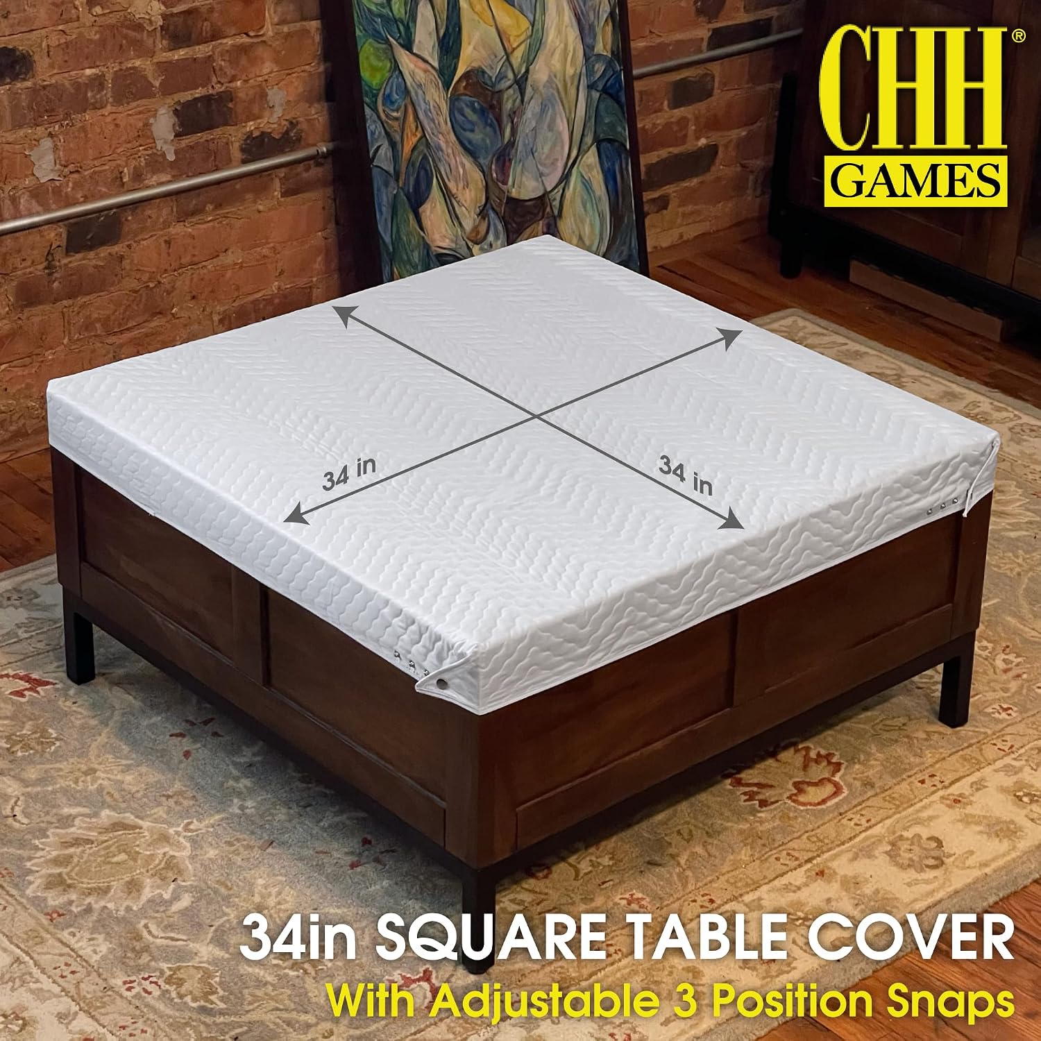 34" Square Card Table Cover