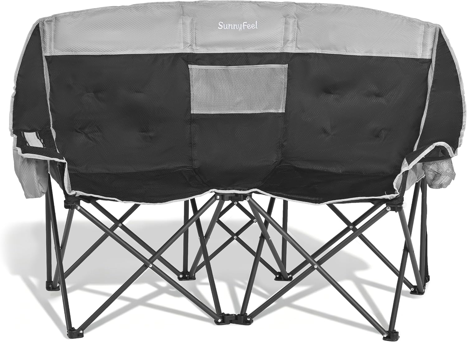 SUNNYFEEL Folding Double Camping Chair Oversized Loveseat for Adults
