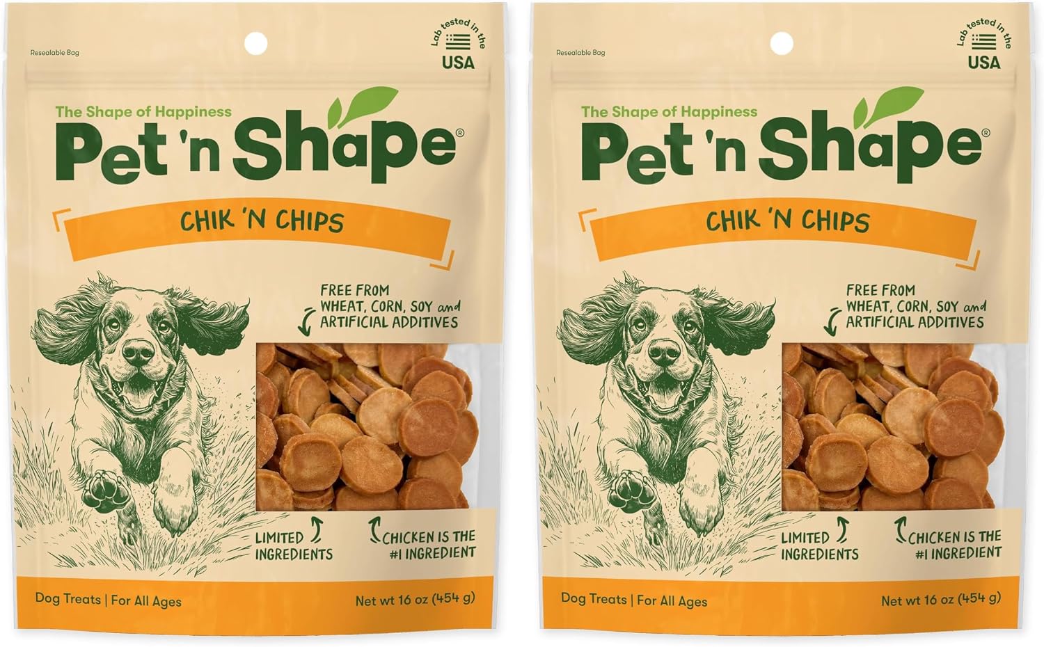 Pet 'n Shape Chik 'n Chips Jerky Dog Treats - 1 Pound