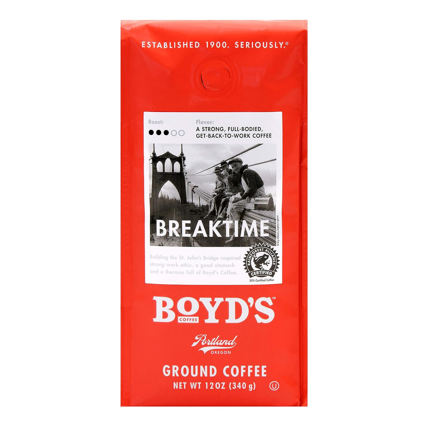 Boyd's Coffee French No. 6 Coffee –Ground Dark Roast– Blended from 100% Arabica – Rich & Full-Flavored – 12 oz.