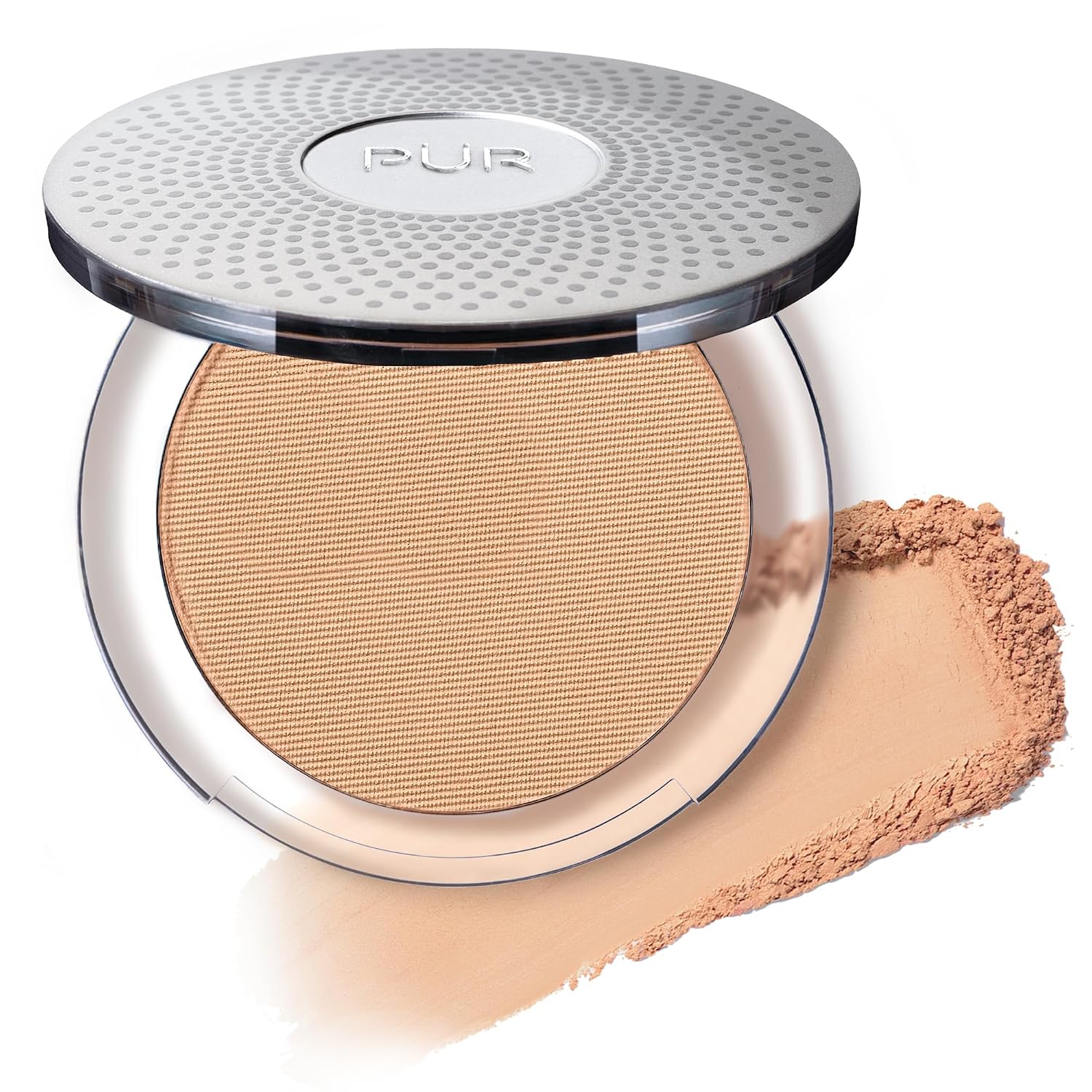PÜR 4-in-1 Pressed Mineral Makeup Powder Foundation with SPF 15 | Buildable Foundation Coverage - Smooth, Even-Looking Complexion Makeup Delivers Custom Coverage and Comfortable Everyday Wear