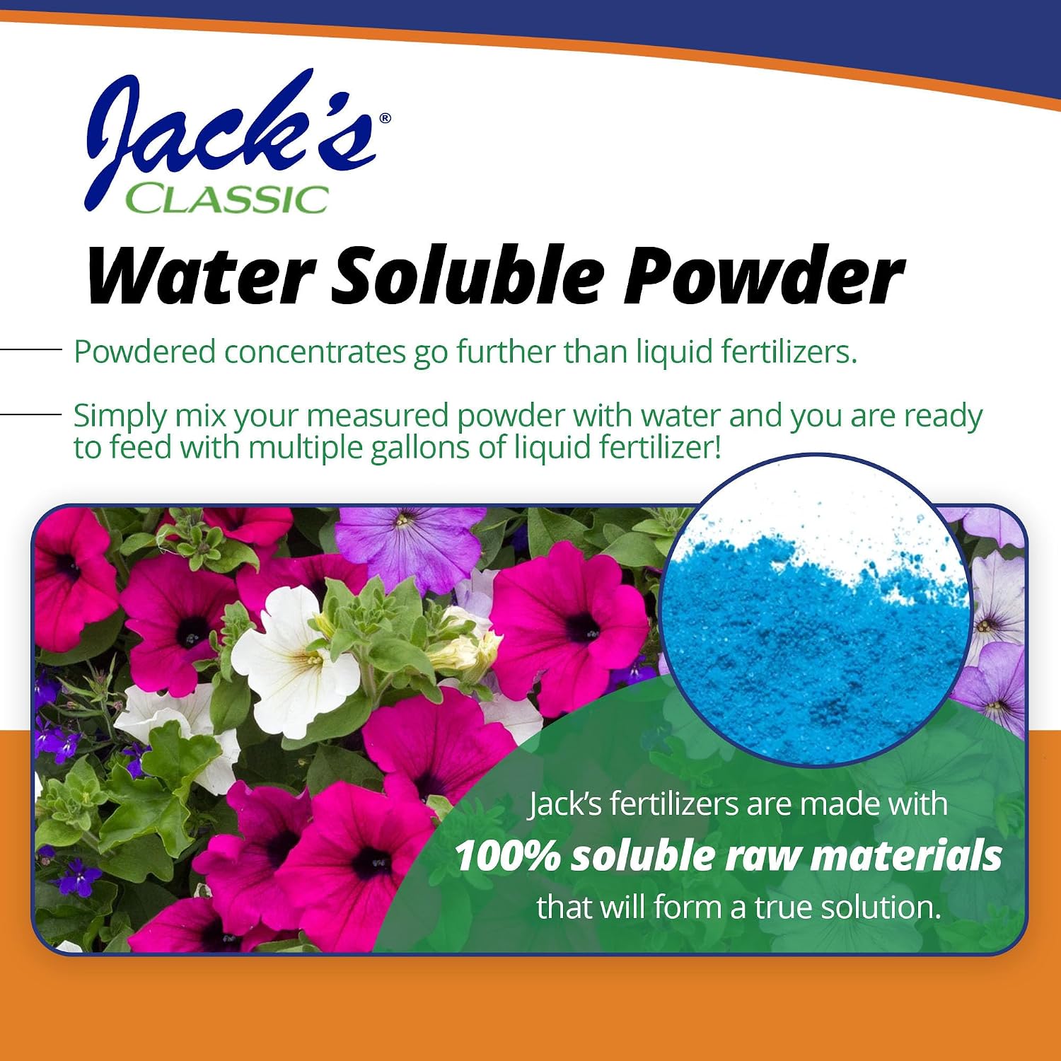 Jack's Classic 10-30-20 Blossom Booster Water-Soluble Fertilizer, 4lb | Powdered Plant Food, Targeted Micronutrient Package, Increases Bloom Color & Quantity, Liquid Root & Foliar Feeding