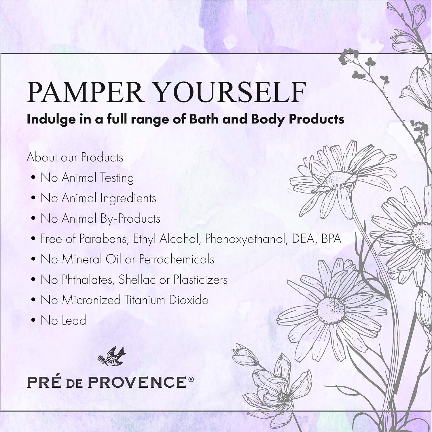 Pre de Provence Artisanal Soap Bar, Natural French Skincare, Enriched with Organic Shea Butter, Quad Milled for Rich, Smooth & Moisturizing Lather, Linden, 5.3 Ounce