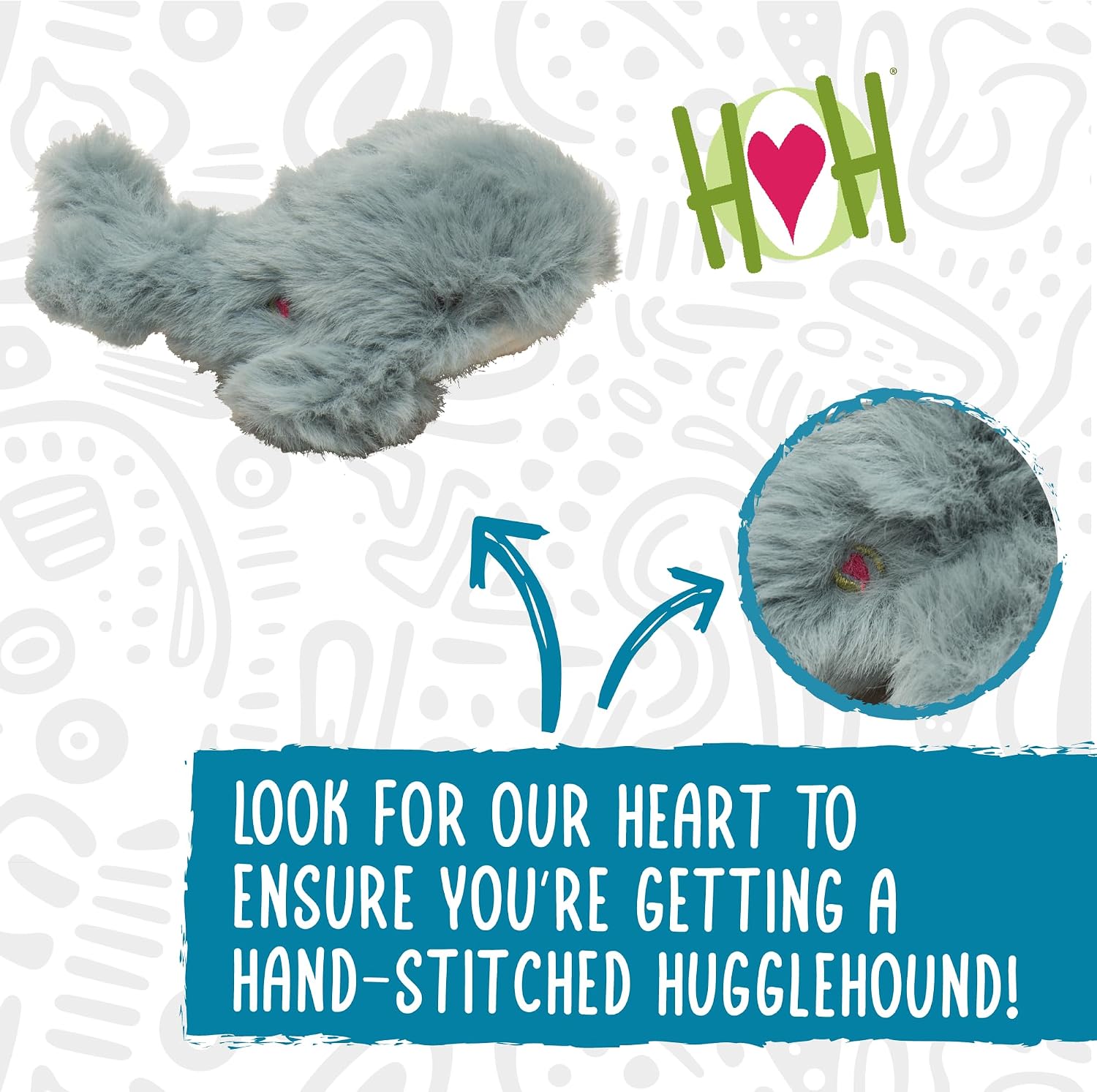 HuggleHounds Knottie Plush Dog Toy - Dog Stuffed Animal Toy, Squeaky Puppy Toys, for Small, Medium & Large Dogs, Durable Plush to Keep Them Busy - Ms Maddie Sock Monkey, Large