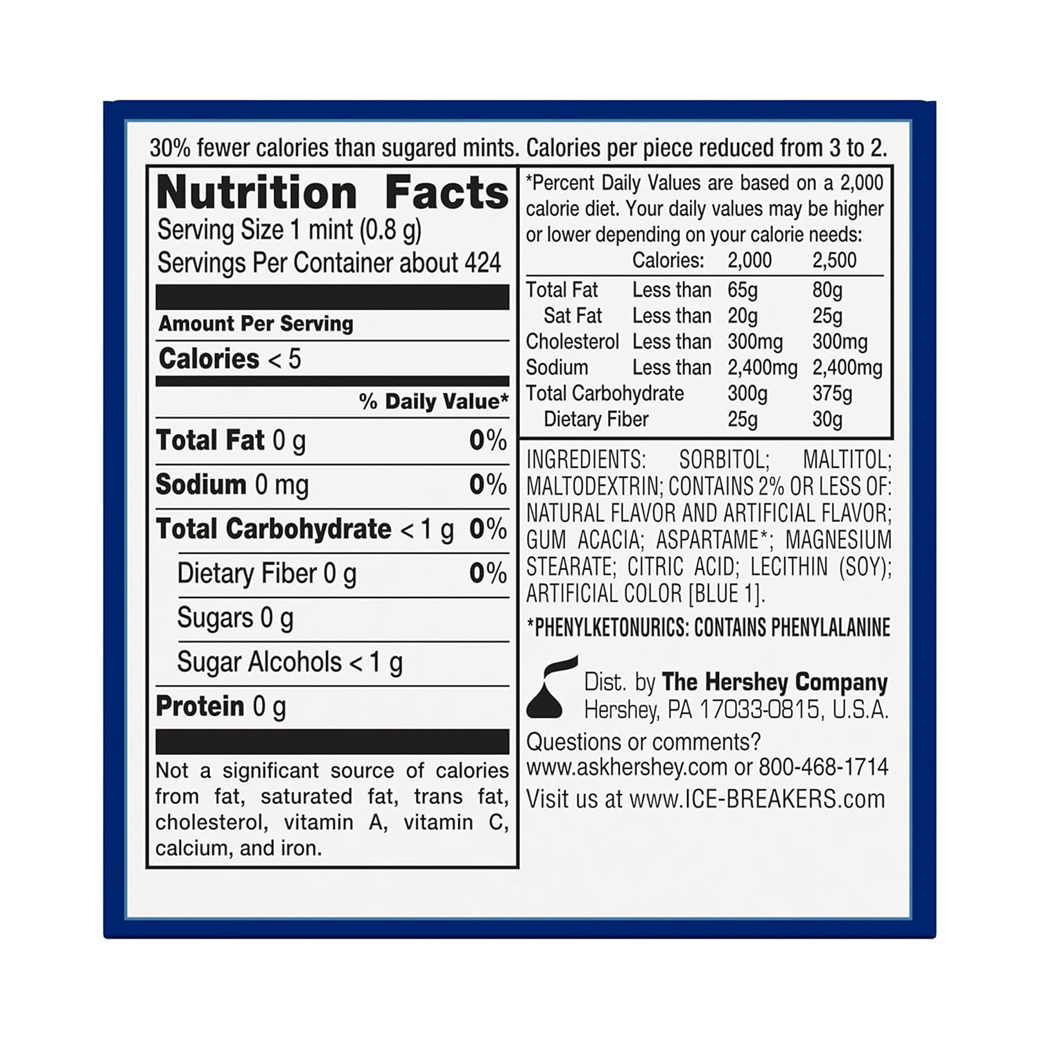 ICE BREAKERS Coolmint Sugar Free Mints Tins, 1.5 oz (8 Count)