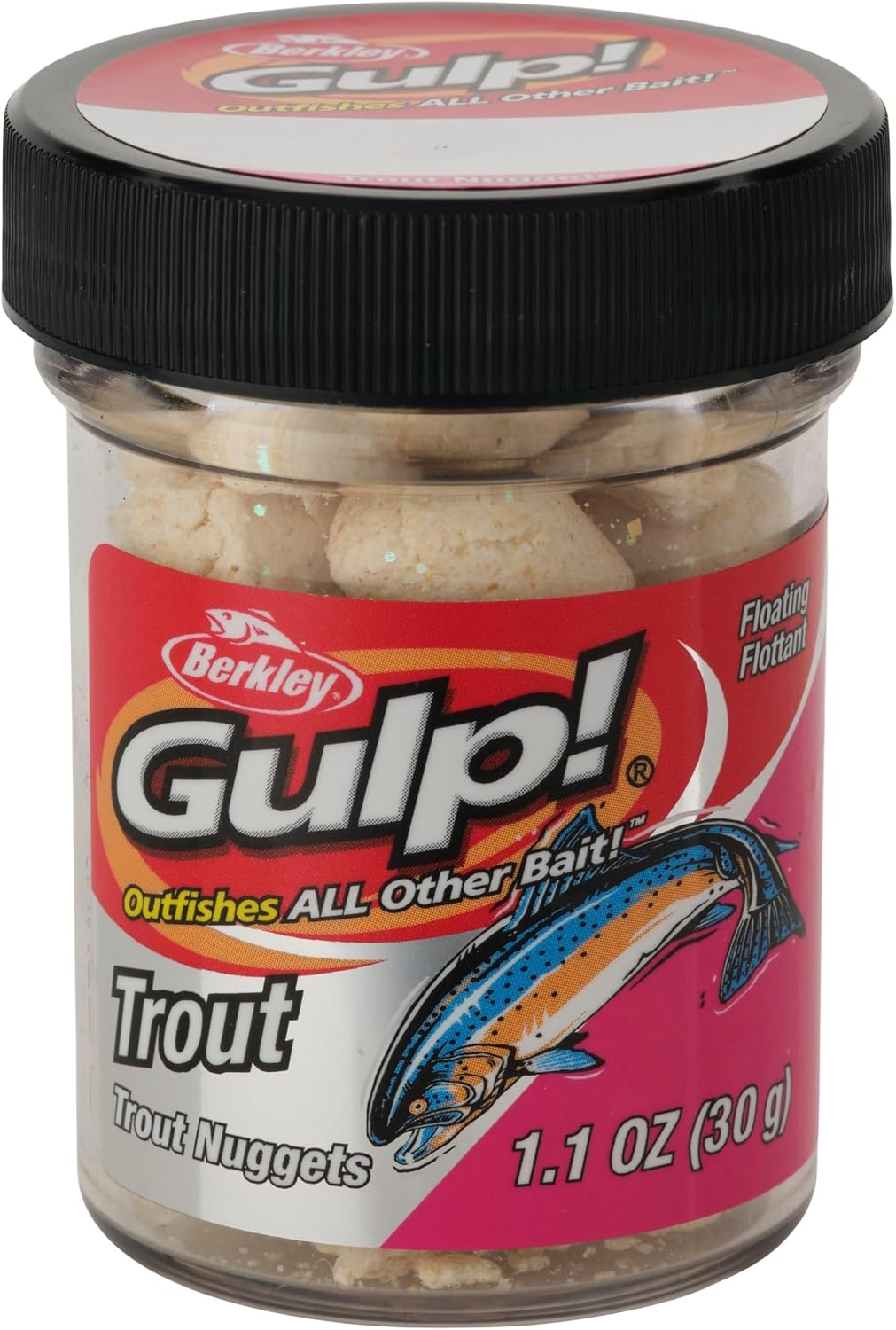 Berkley Gulp! Trout Nuggets Dough Bait, Scented and Flavored Soft Bait for Freshwater Fishing, Designed to Attract Trout, High Visibility