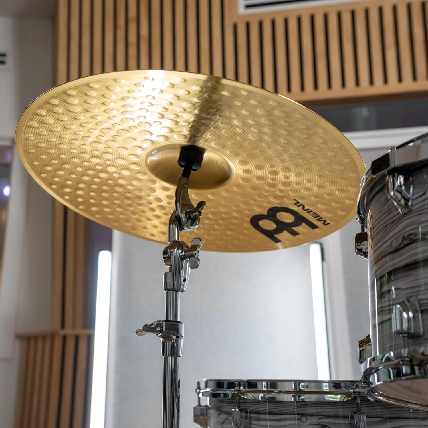 Meinl 20" Ride Cymbal - HCS Traditional Finish Brass for Drum Set, Made in Germany, 2-YEAR WARRANTY (HCS20R) | Durable Brass Alloy