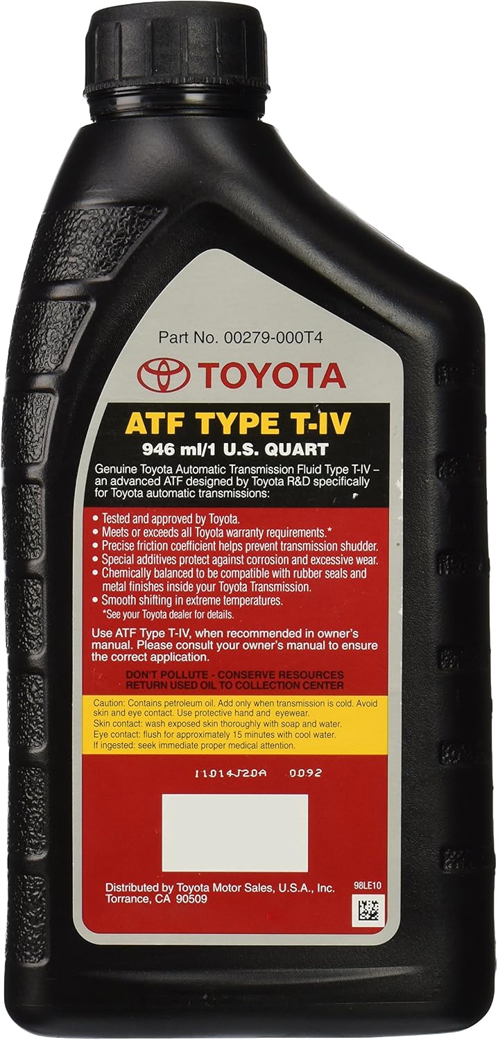 Toyota 00279-000T4-0 Lexus ATF Automatic Transmission Fluid, Black