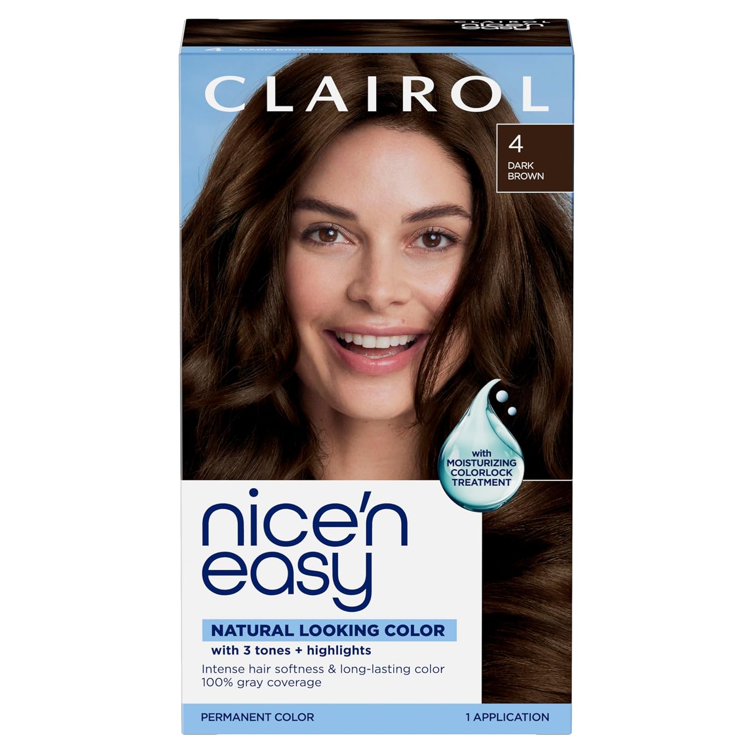Clairol Nice'n Easy Permanent Hair Dye, 6A Light Ash Brown | Pack of 3