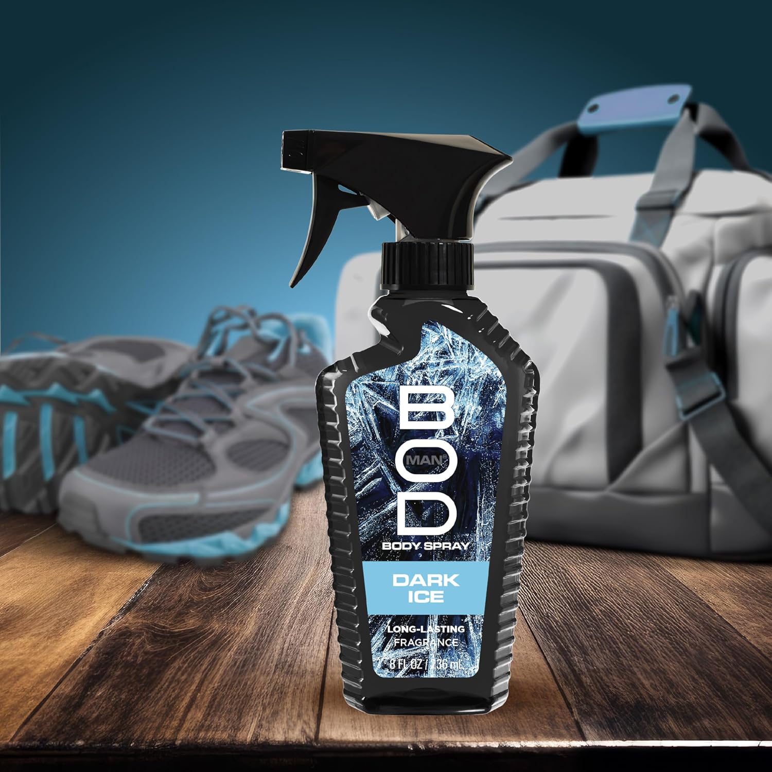 BOD man Fragrance Body Spray, Fresh Blue Musk, 8 fl oz