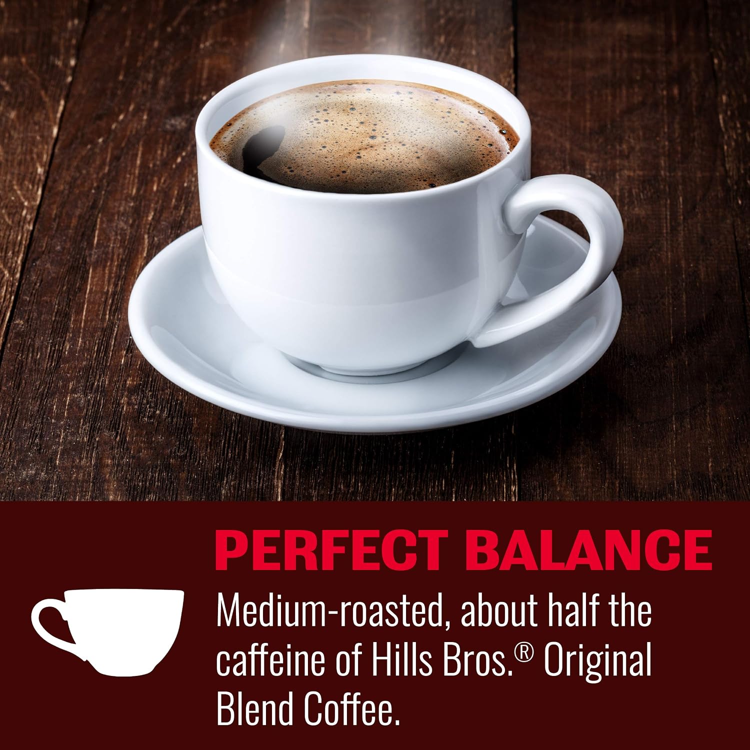 Hills Bros Single Serve Coffee Pods, 100% Colombian Ground Coffee, Medium Roast, 12 Count – Keurig Compatible, Roasted 100% Arabica Beans, Smooth Balanced Flavor