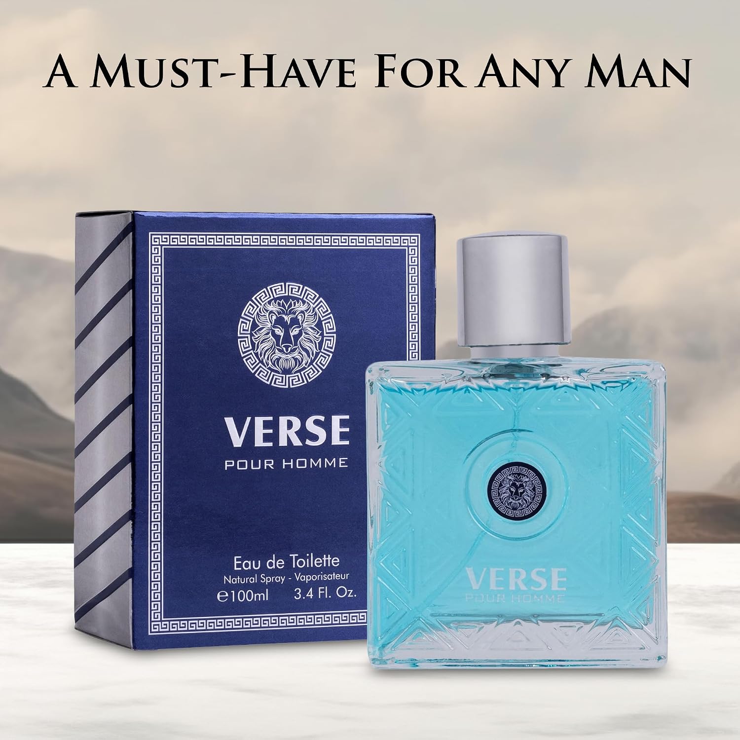 NovoGlow Verse Pour Homme Eau De Parfum Spray for Men Long Lasting Citrusy Floral & Masculine Fragrance Smell Fresh All Day Long Gift for Men for