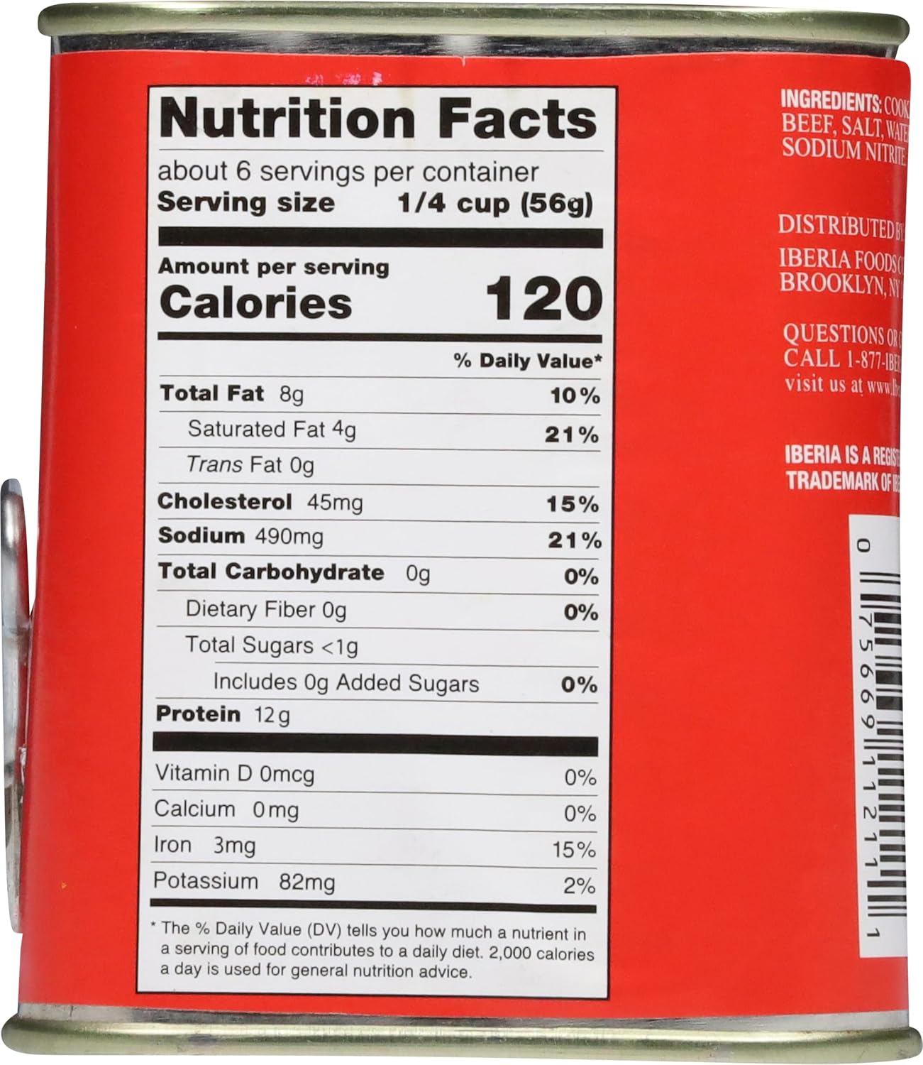 Iberia Corned Beef, 12 oz, Premium Quality Corned Beef With Natural Juices, Halal