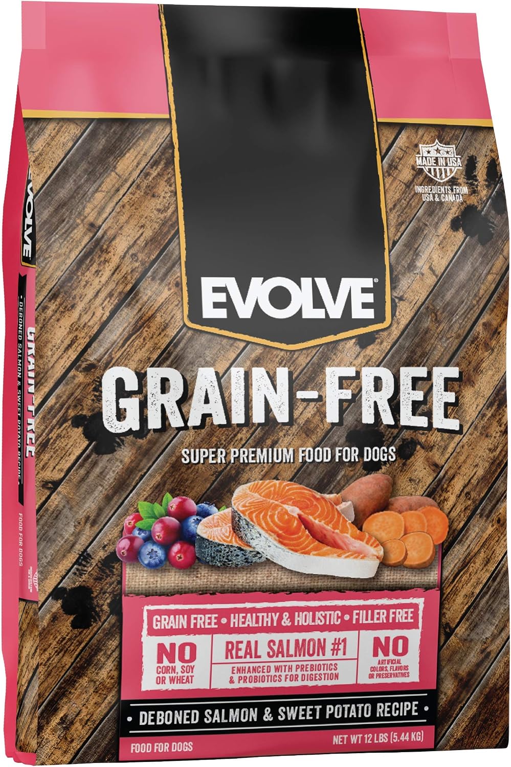 Evolve Grain Free Deboned Duck, Sweet Potato & Venison Recipe Dry Dog Food, 3.5 lb.