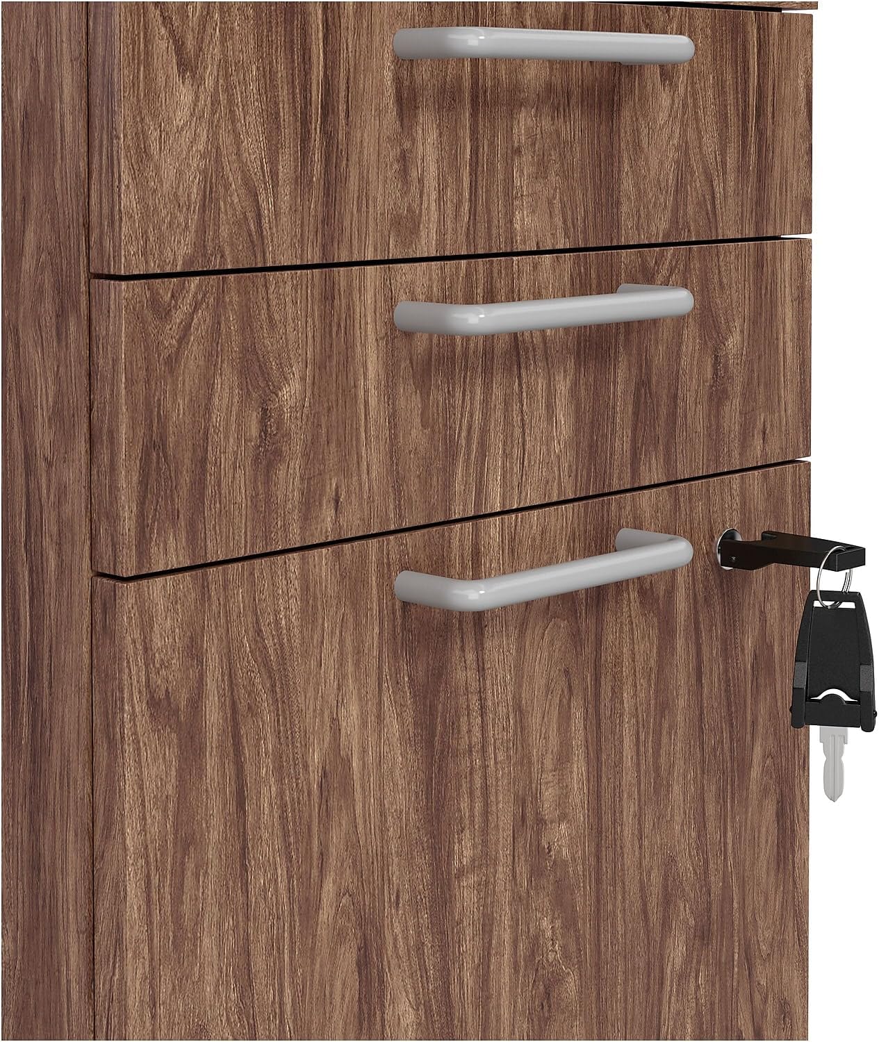 Union & Scale Staples Essentials 3-Drawer Vertical File Cabinet, Letter & Legal Size Documents, Lockable & Mobile, 21.3" D x 15.6" W x 24.3" H, Natural
